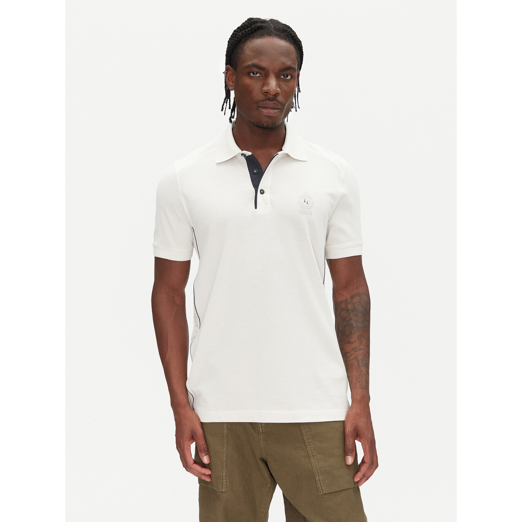 Aeronautica Militare Polo 251PO1868P347 Εκρού Regular Fit