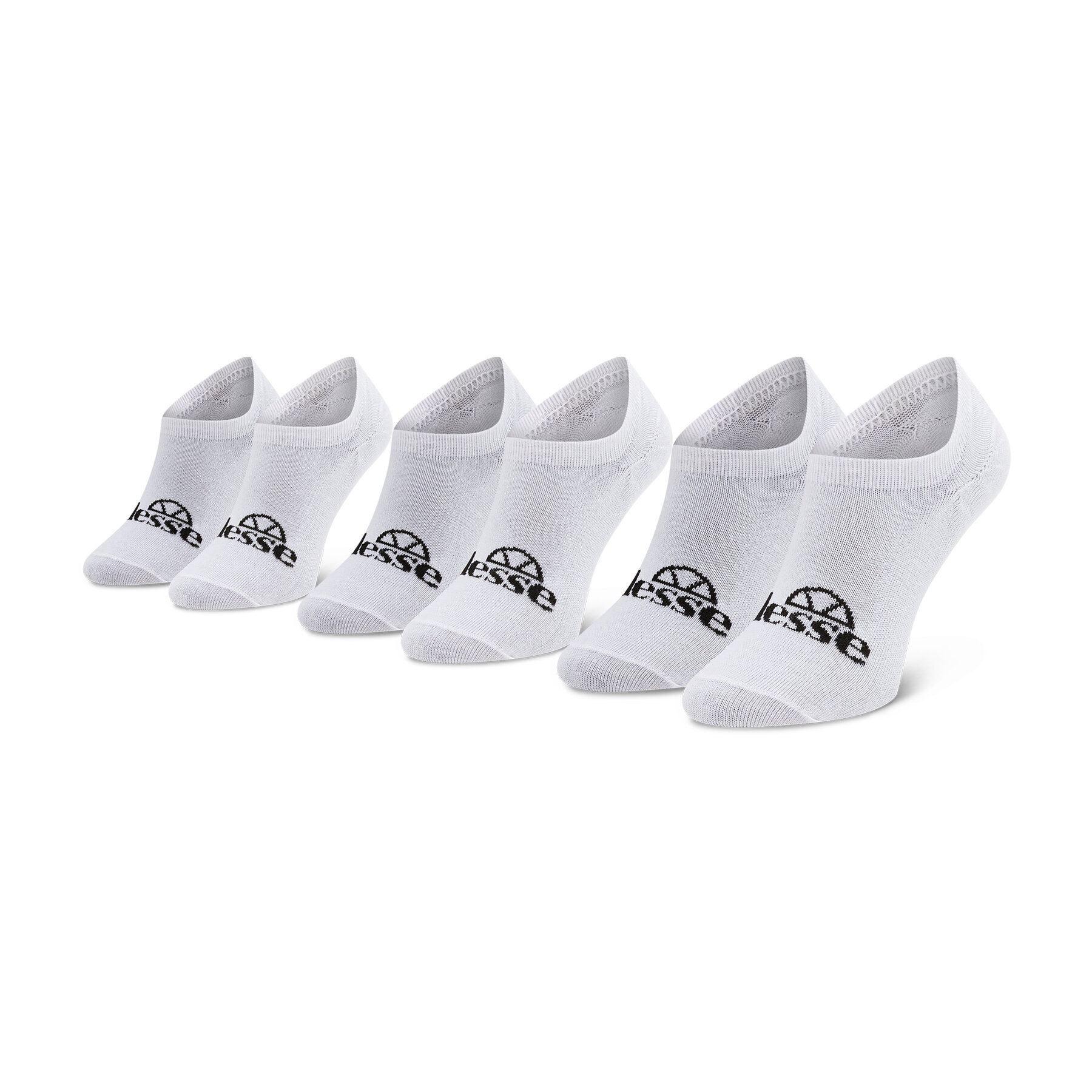Set od 3 para unisex visokih čarapa niskih čarapa Ellesse Frimo SAGA1791 White 908