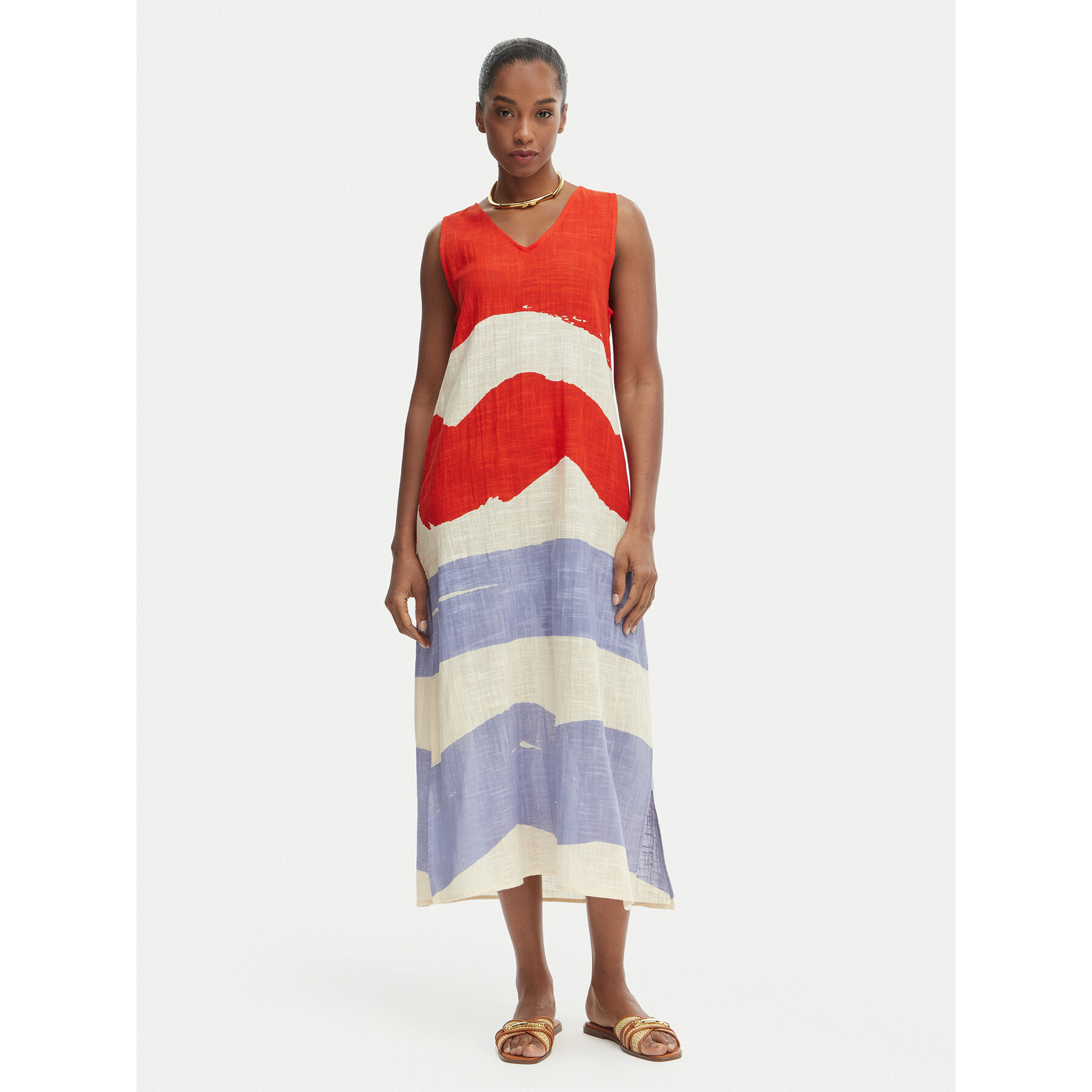 Iconique Sommerkleid Casey IC26-081 Bunt Relaxed Fit
