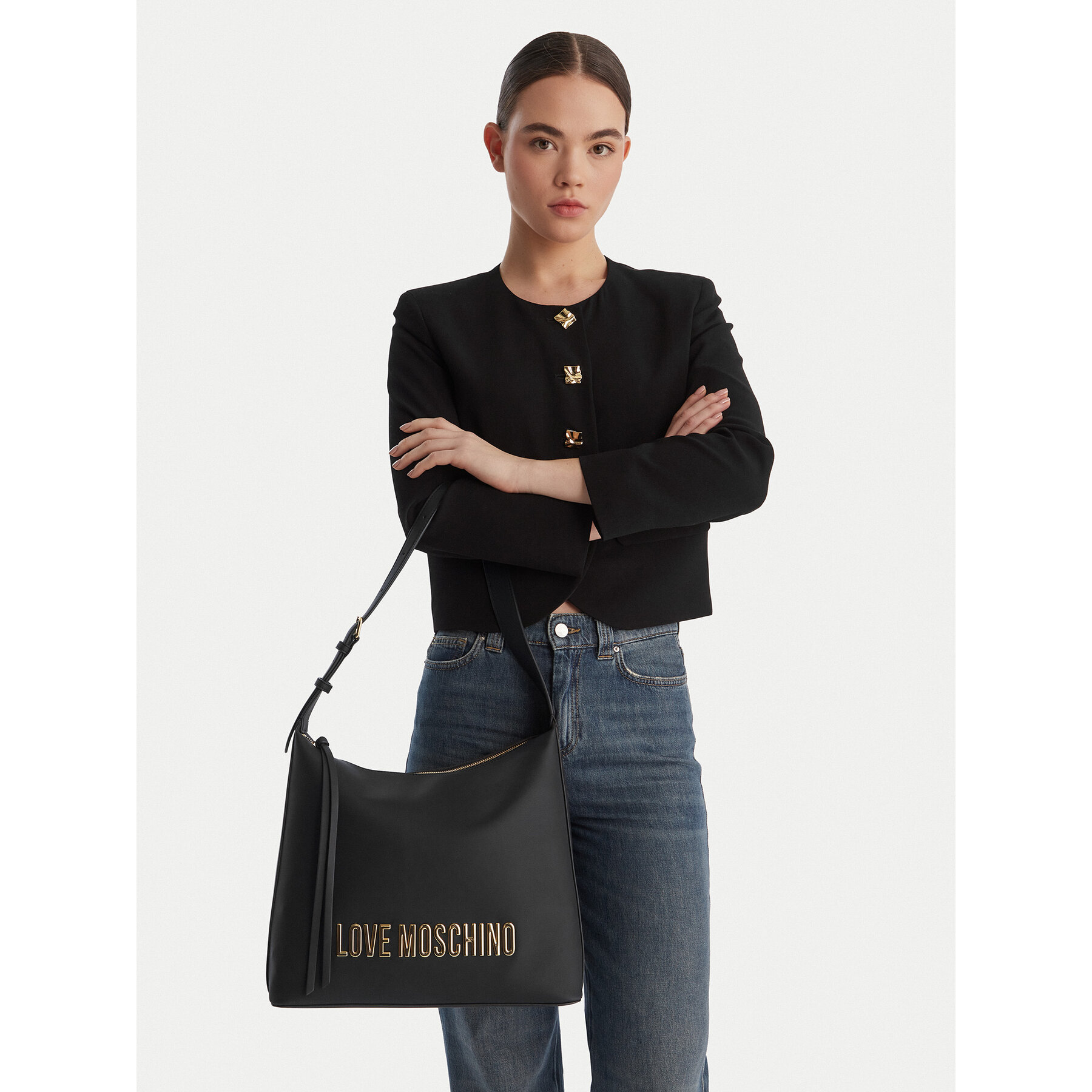 Geantă LOVE MOSCHINO JC4108PP1OKD0000 Negru