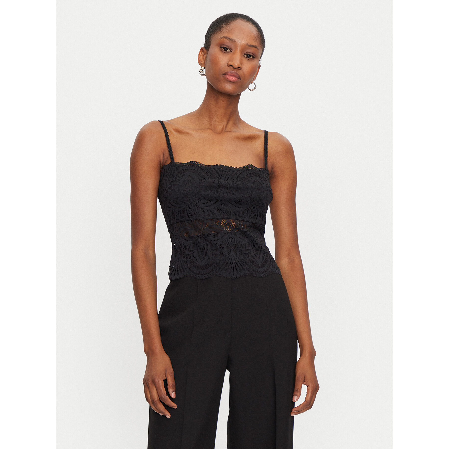 Morgan Top 242-BINGO Nero Slim Fit