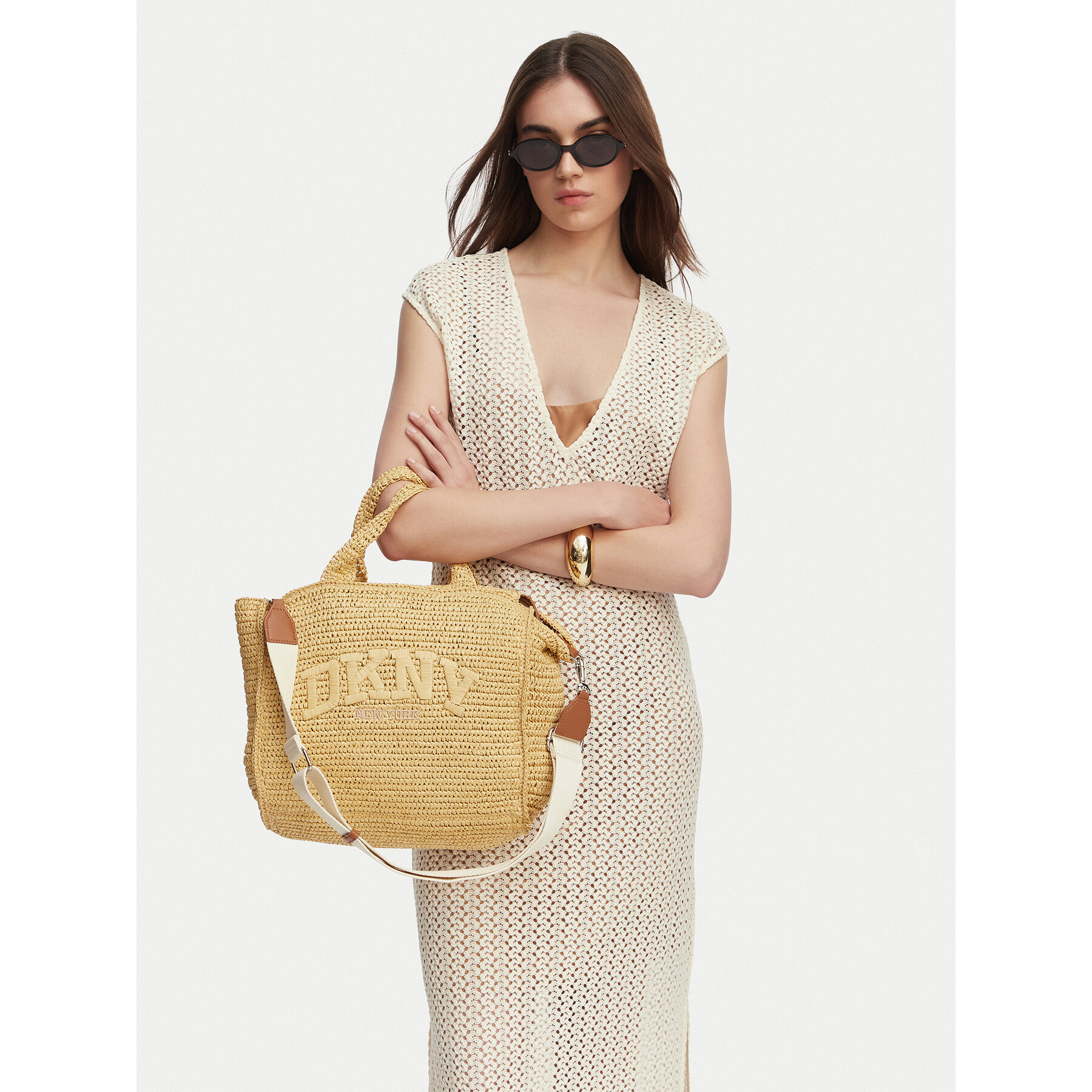 Kabelka DKNY R61AYR57 Hnedá
