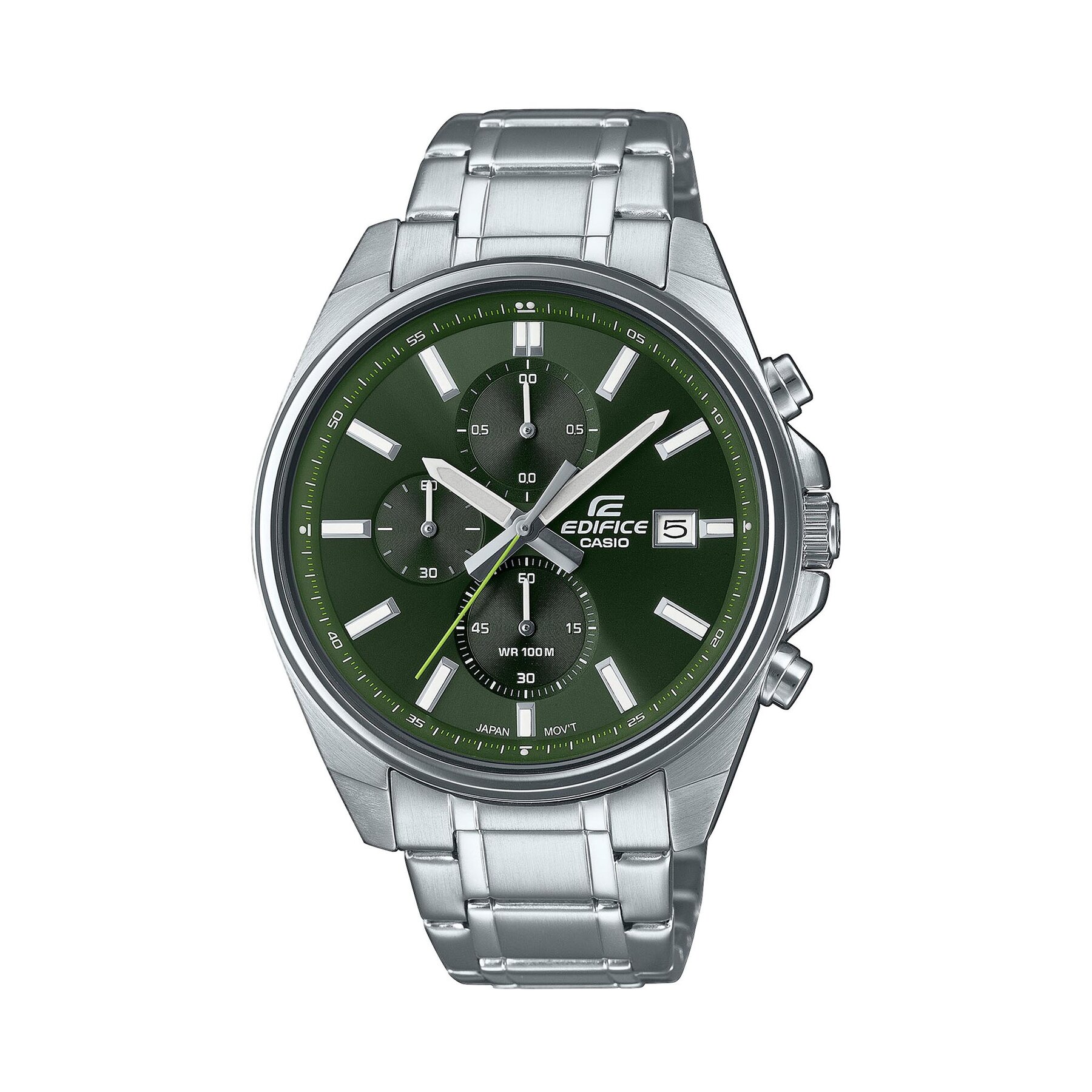 

Годинник Casio EFV-610D-3CVUEF Silver/Green, Срібний