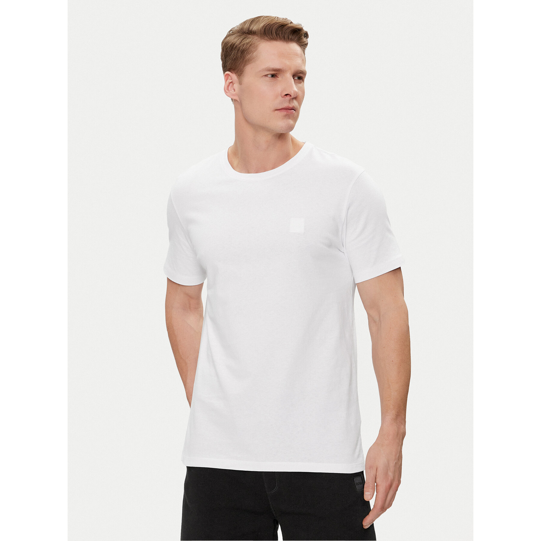 Boss Majica Tales 50508584 Bela Relaxed Fit