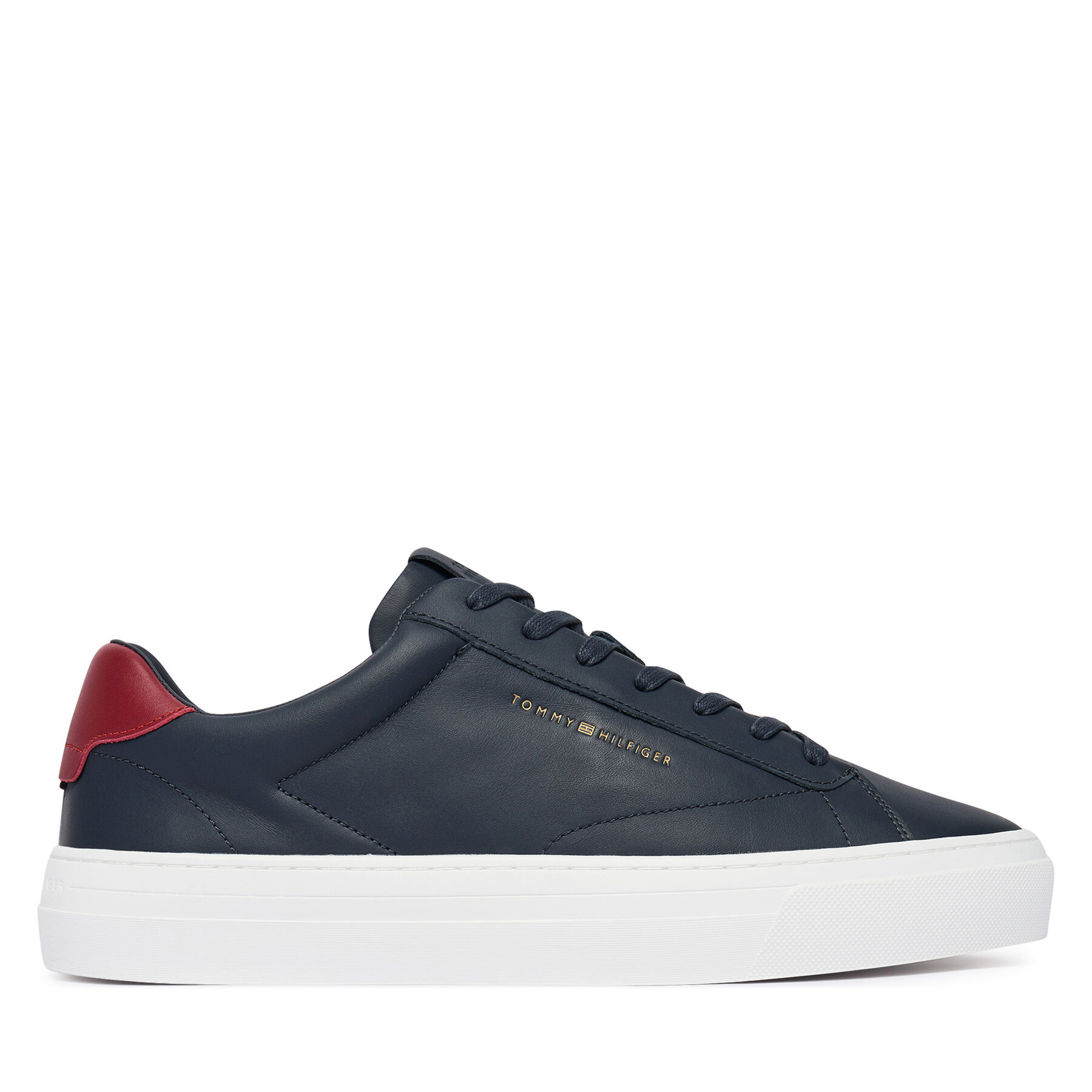 Sportcipők Tommy Hilfiger Premium Dress Cupsole Lth FM0FM05572 Sötétkék