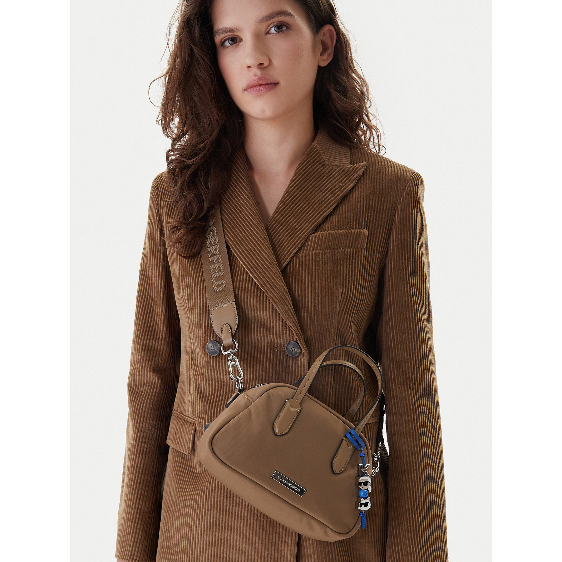 Дамска чанта KARL LAGERFELD B1W30016 Кафяв