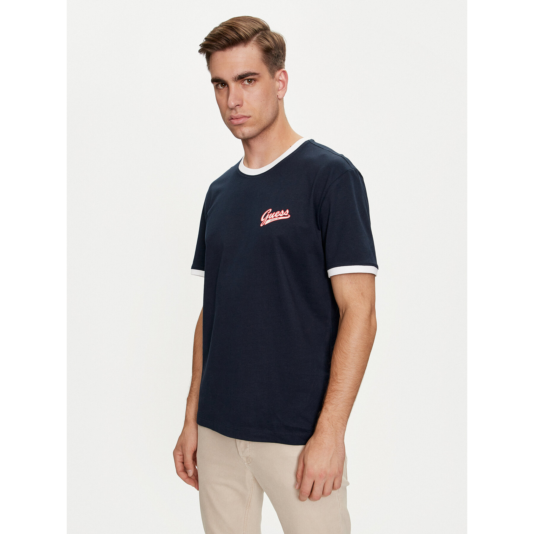 Guess Jeans T-shirt M4YI43 K8FQ4 Blu scuro Regular Fit