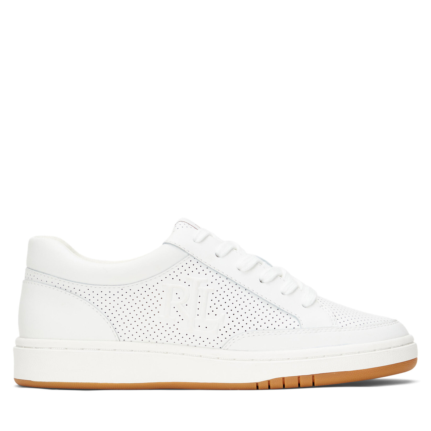 Sneakers LAUREN RALPH LAUREN Hailey Low-Top Lace-Up 802951391001 Alb