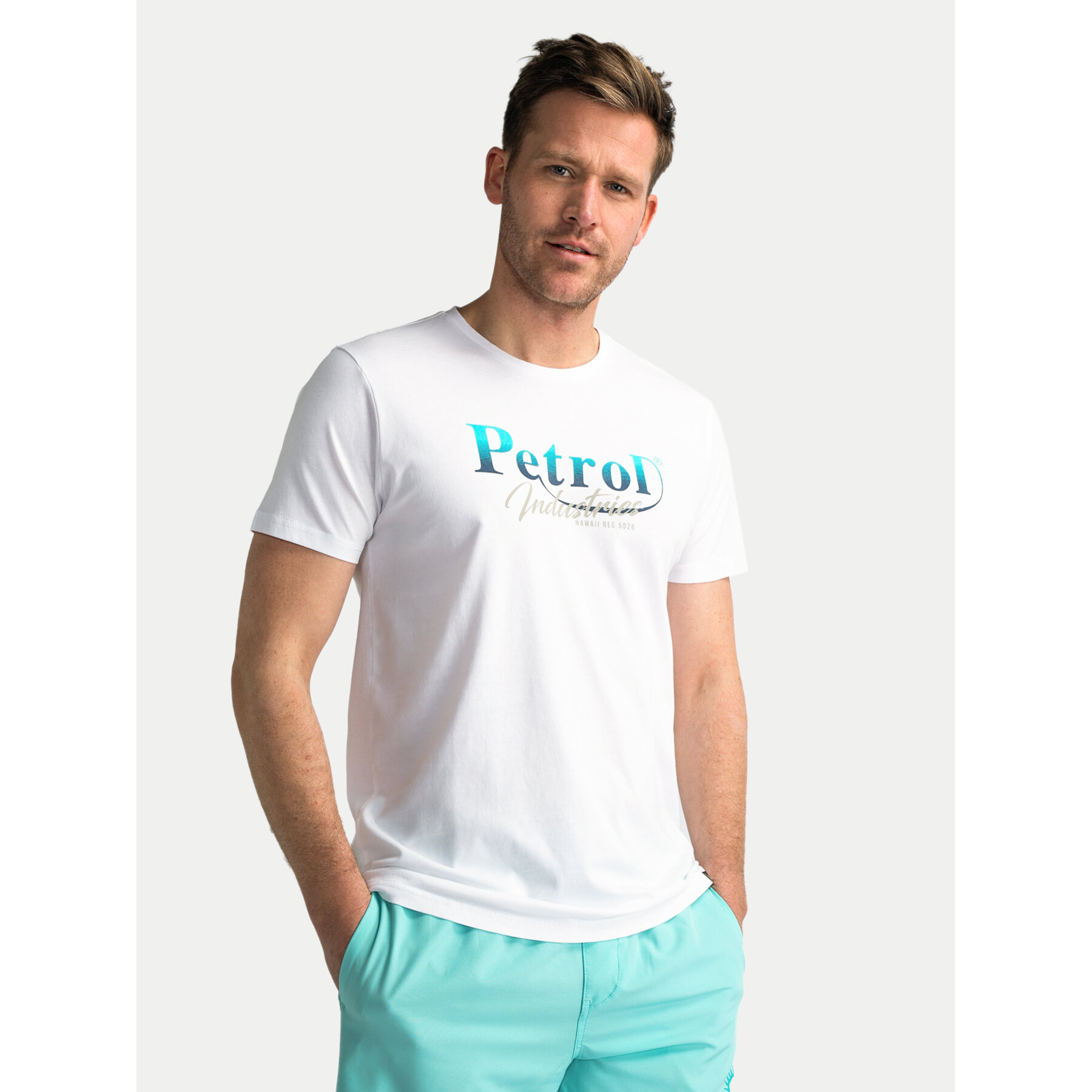 Petrol Industries Petrol Industries T-Shirt M-1040-TSR634 Λευκό Regular Fit