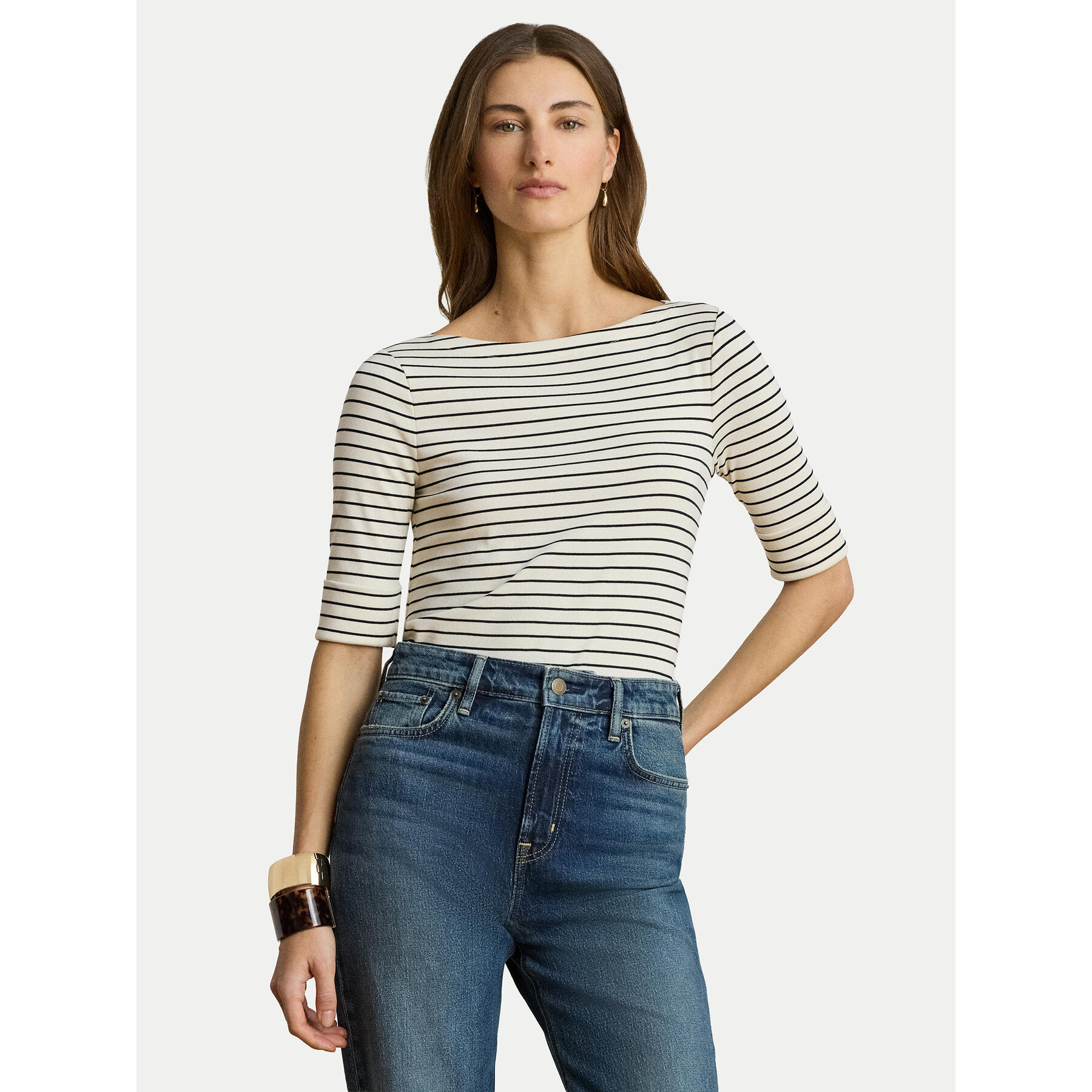LAUREN RALPH LAUREN Bluse Judy 200P13919004 Creme Regular Fit