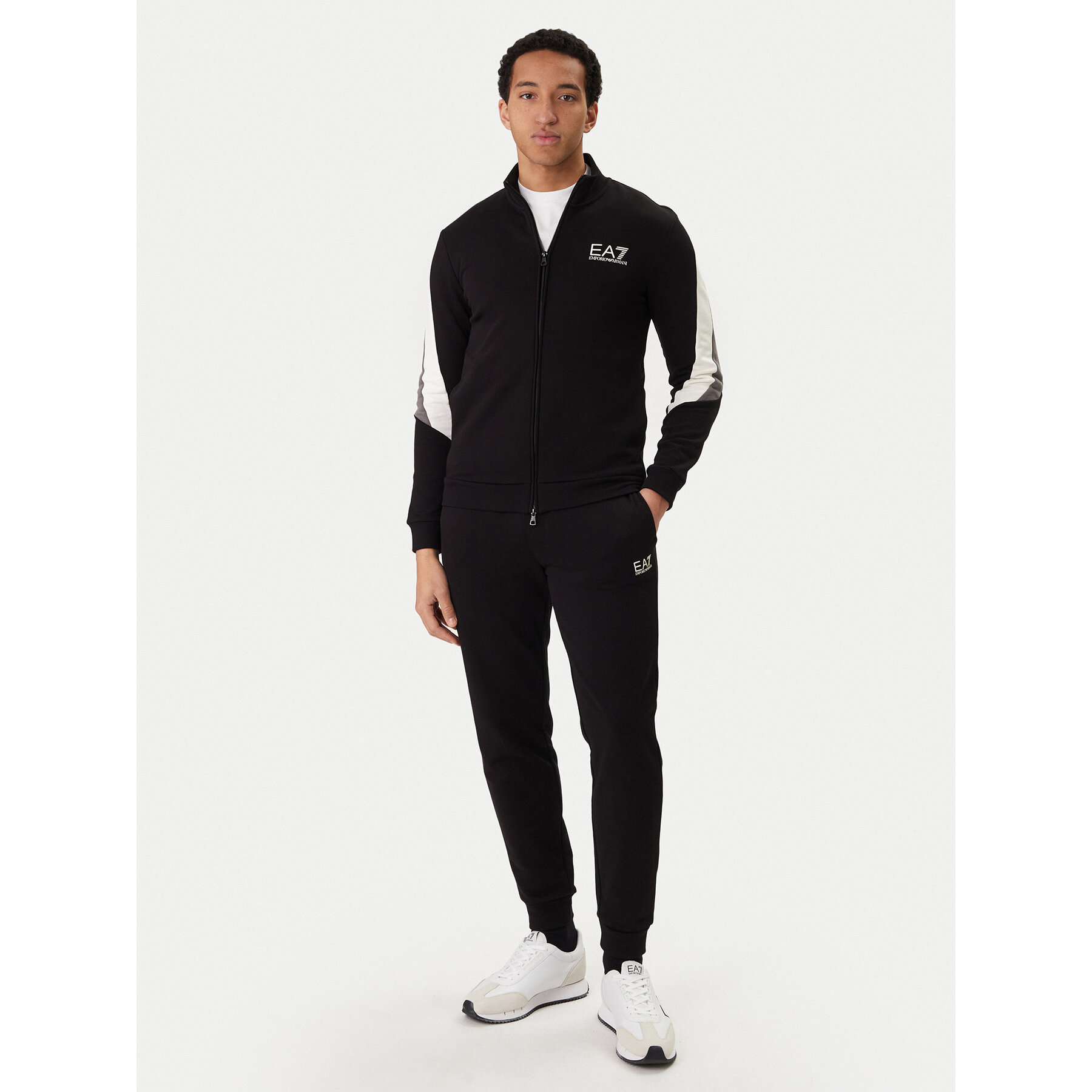 EA7 Emporio Armani Jogginganzug 7M001610 AF12451 UC001 Schwarz Regular Fit
