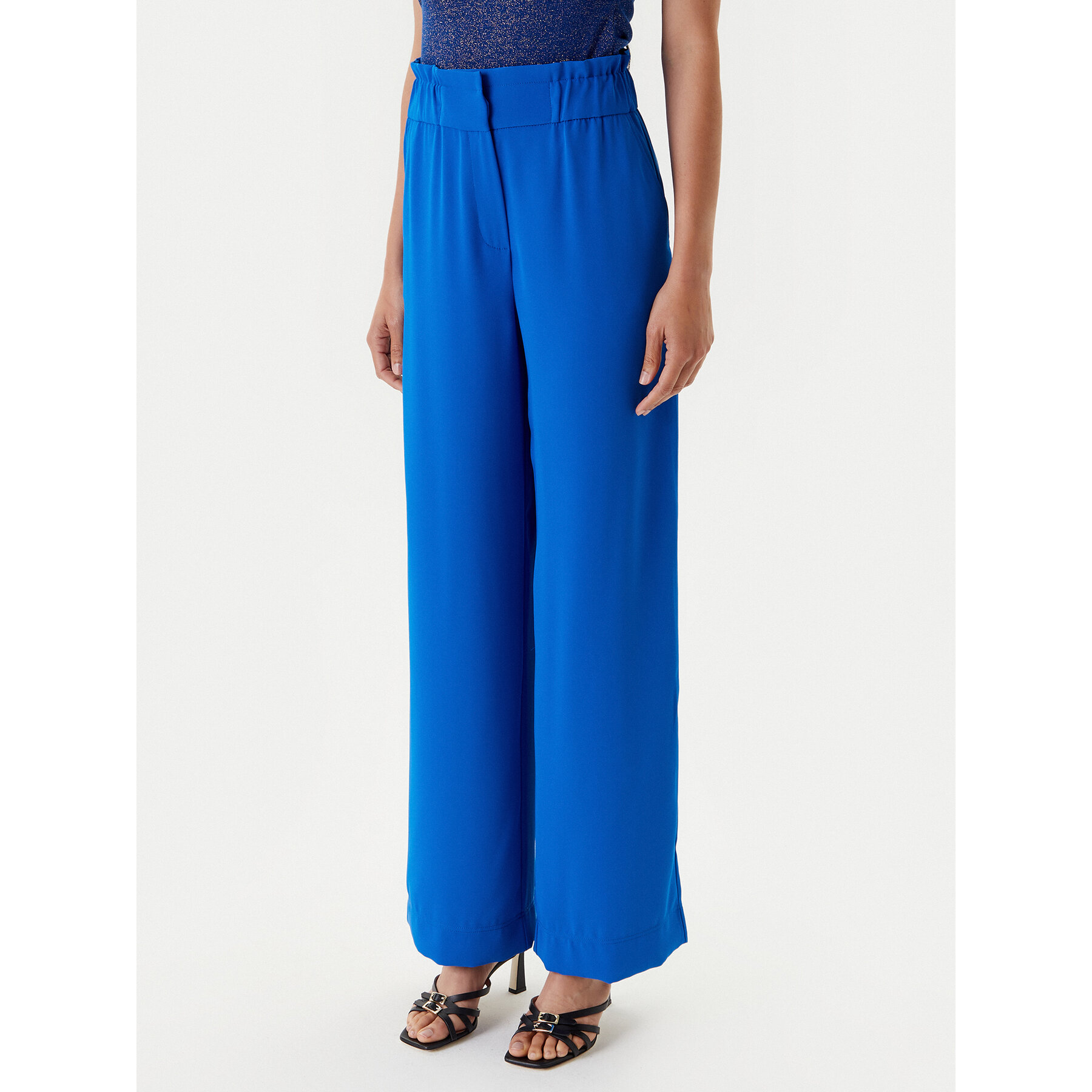 Morgan Palazzohose 242-PBIRD Blau Wide Leg