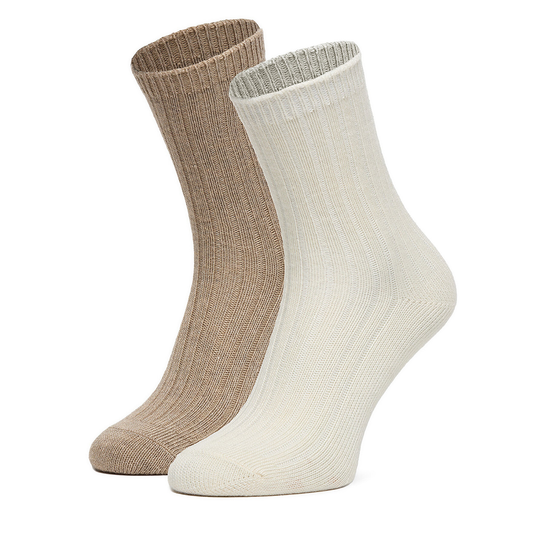 Dlhé ponožky Nine West CEO_AS_NW_08_W_AW25 (2 PACK) Écru