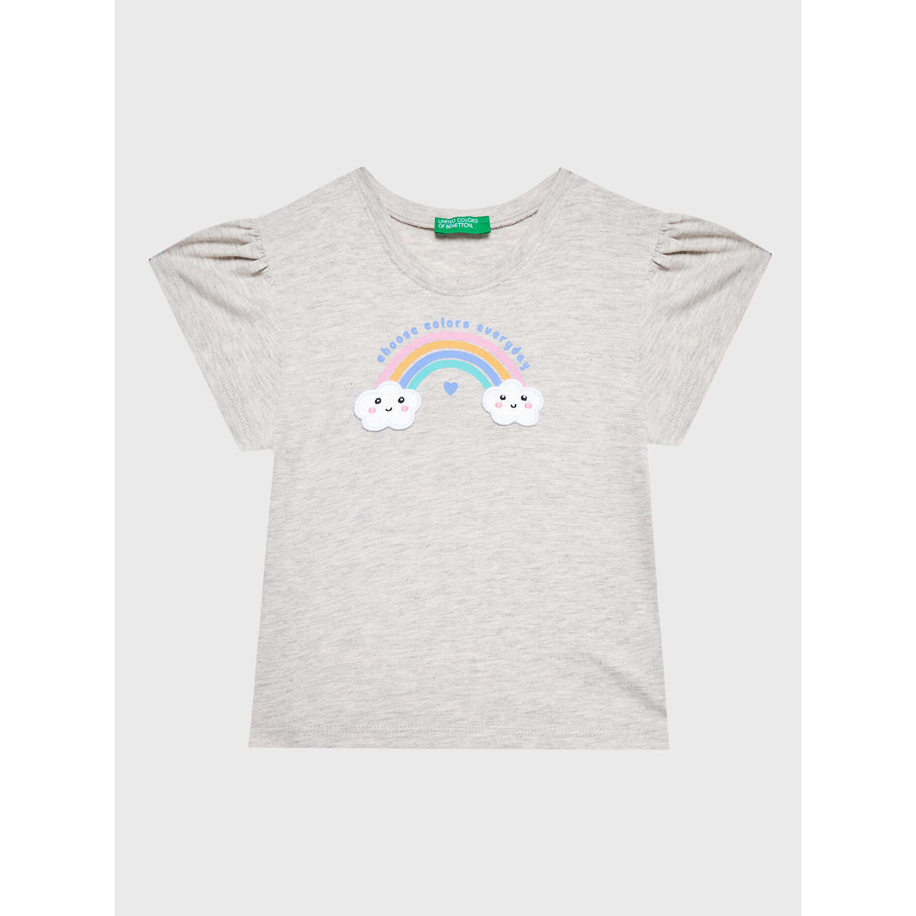 United Colors Of Benetton T-shirt 3096G107Z Grigio Regular Fit