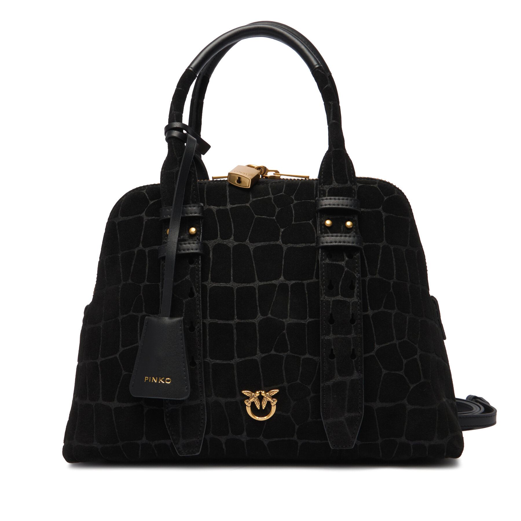Geantă PINKO Bowling Bag Medium AI 25-26 PLTT 105906 A2YW Negru