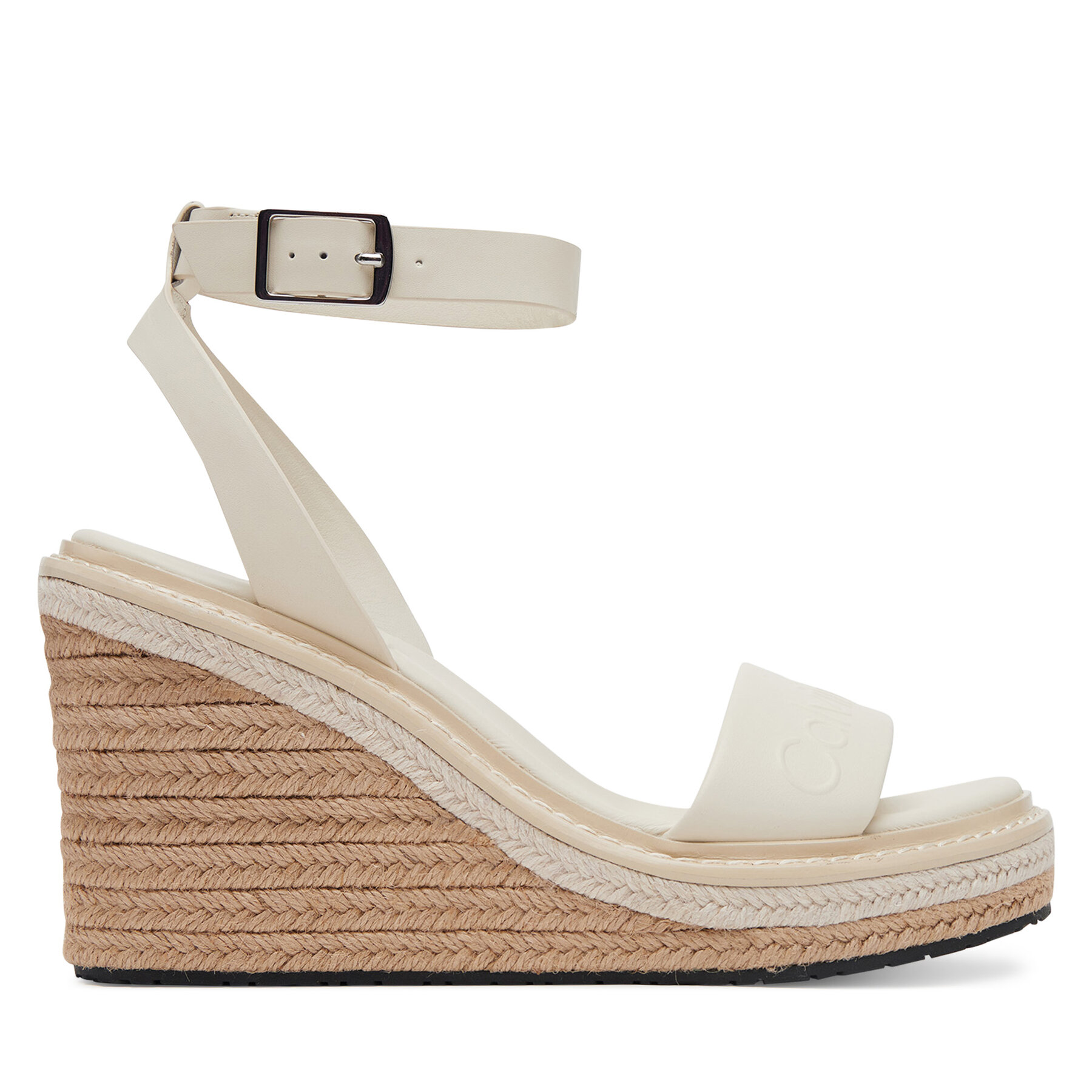 Dámske Espadrilky Calvin Klein, Rozmer: 40, Biela, Wedge Sandal 70 - He HW0HW02376