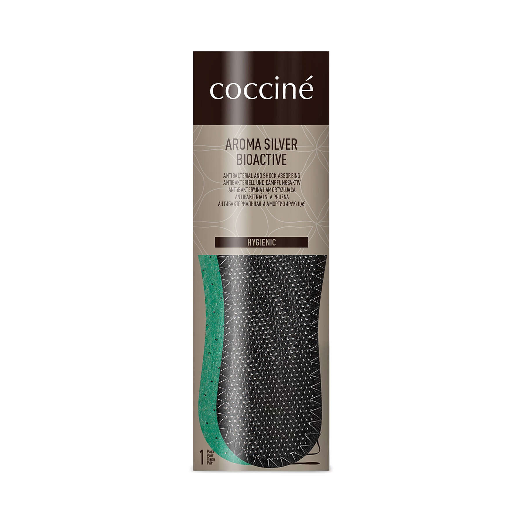 Einlagen Coccine Aroma-Silver Bioactive Schwarz, Größe 41_42