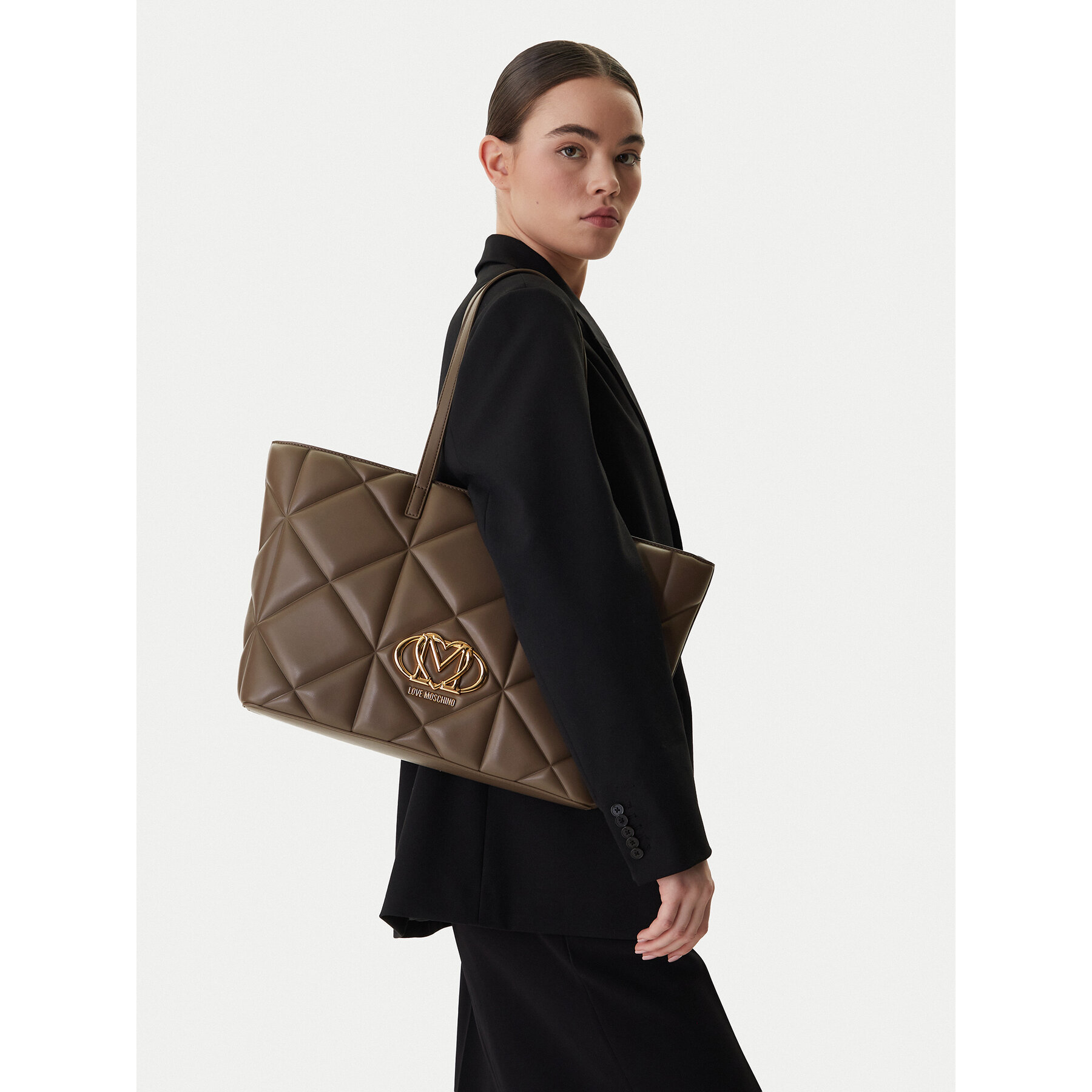 Дамска чанта LOVE MOSCHINO JC4120PP1OLC0203 Кафяв