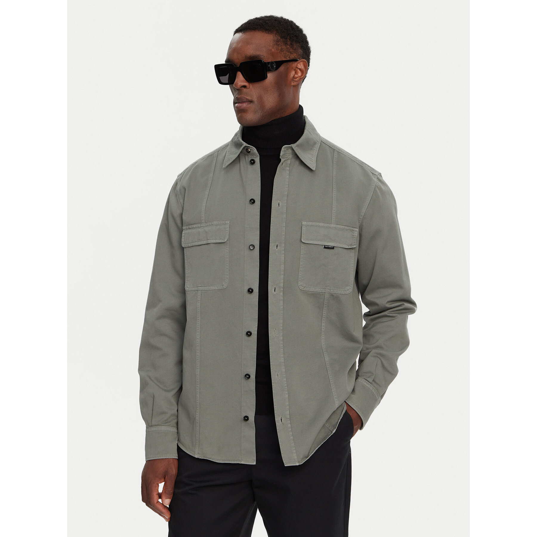 Dolce&Gabbana Hemd G5MA8T G8LH0 N0702 Grün Regular Fit