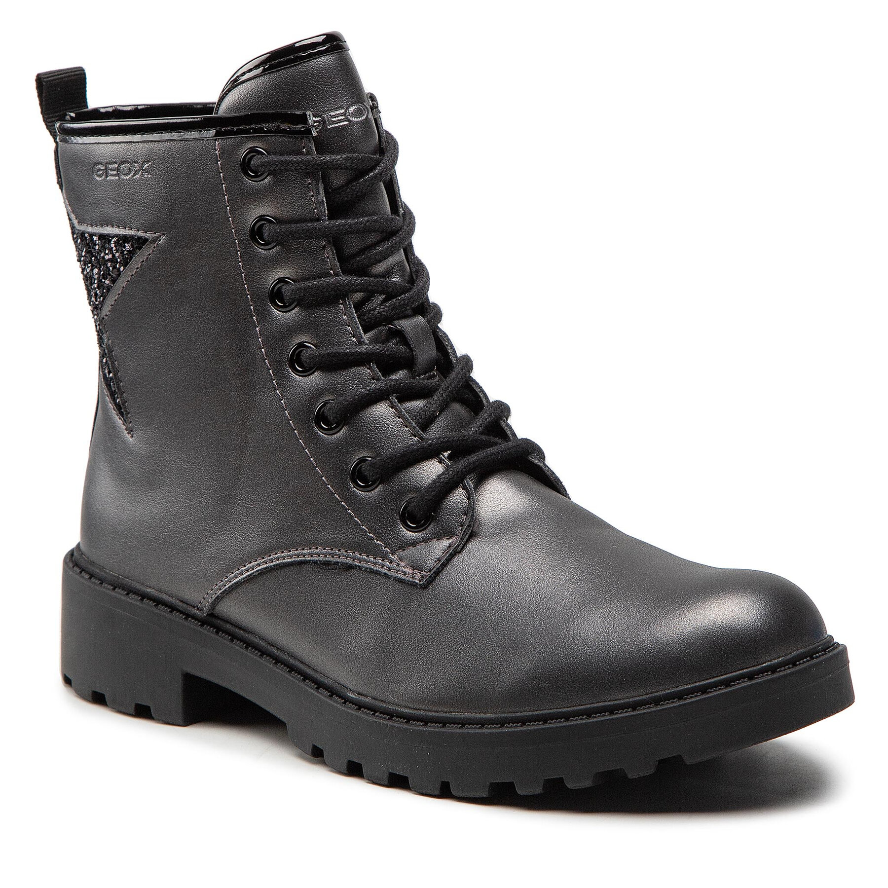 Pohodni čevlji Geox J Casey G. G J9420G 0NFEW C0062 D Dk Grey/Black