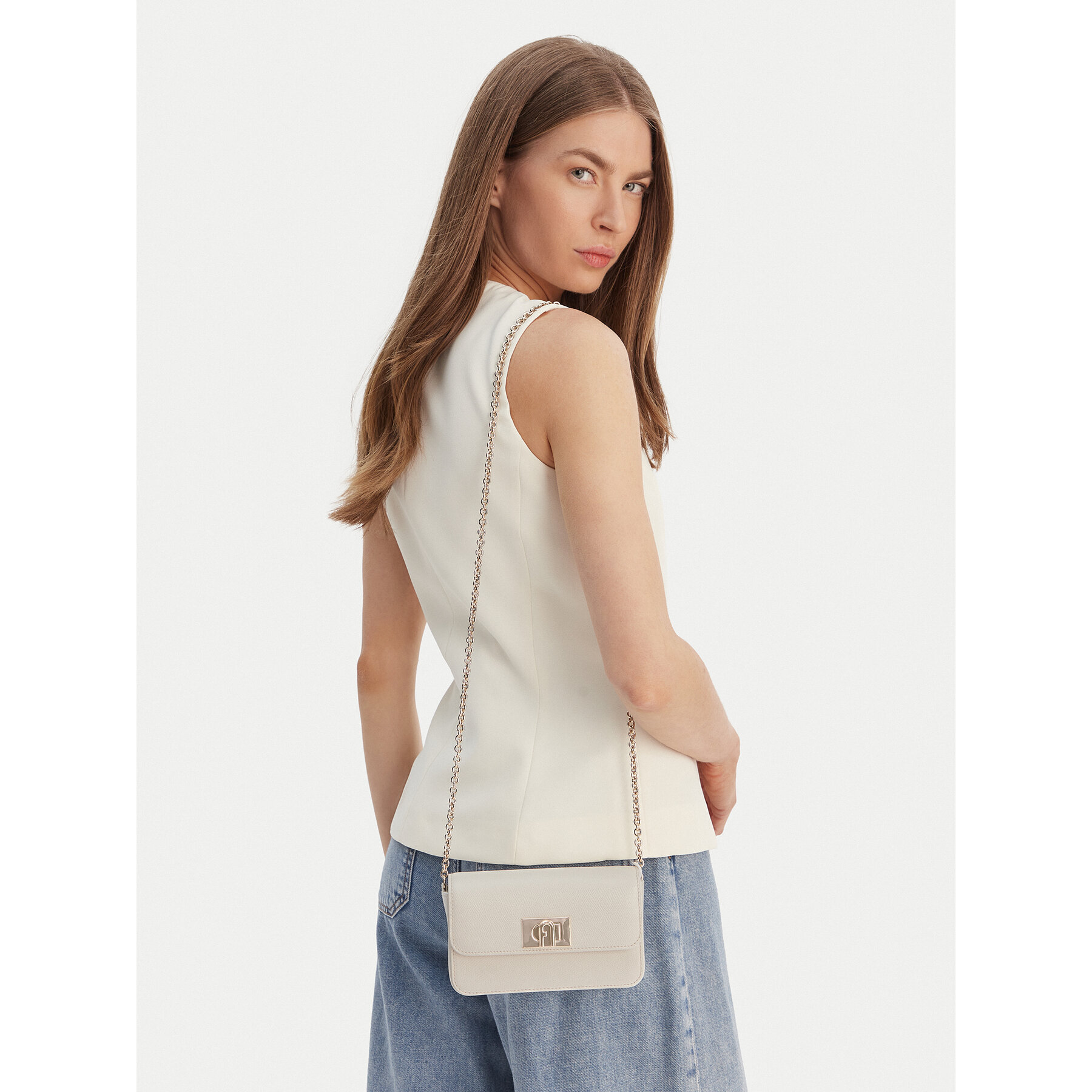 Дамска чанта Furla 1927 Mini WE00265 ARE000 CN PNN00 Екрю