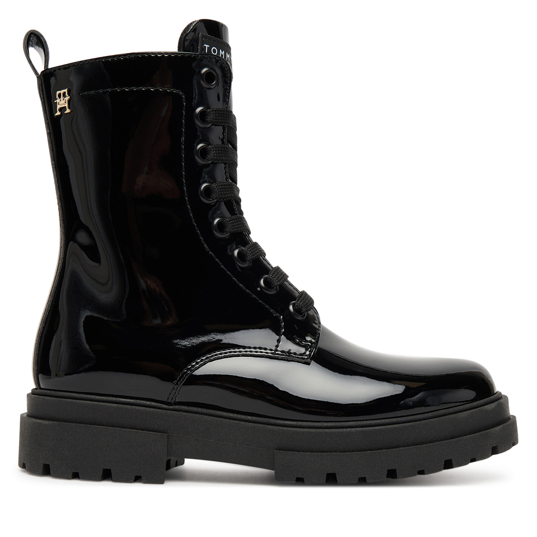 Turistická obuv Tommy Hilfiger Lace-Up Bootie T4A5-34025-0775 S Černá
