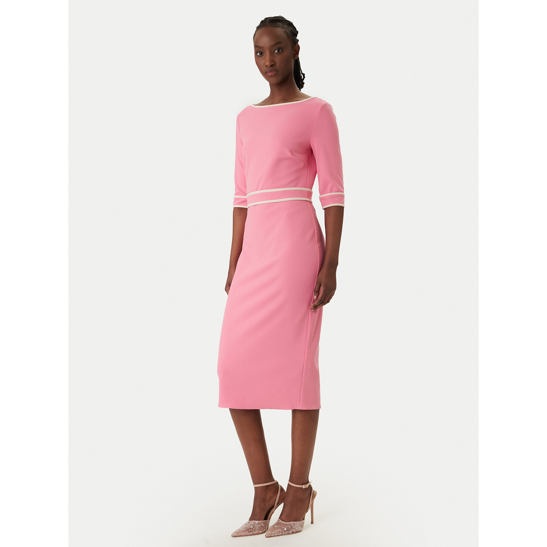 Rinascimento Coctailkleid CFC0127991003 Rosa Slim Fit