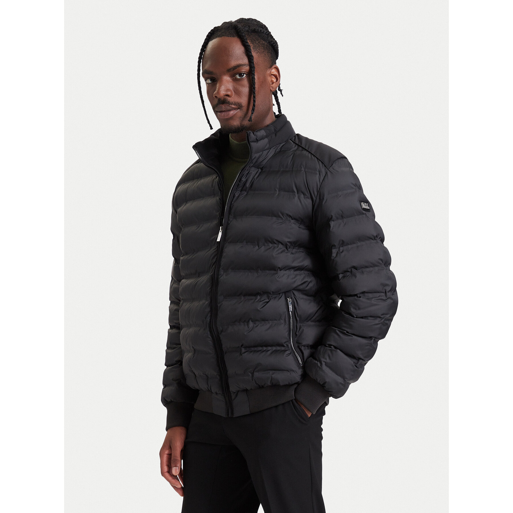 KARL LAGERFELD Übergangsjacke 505024 564596 Schwarz Regular Fit
