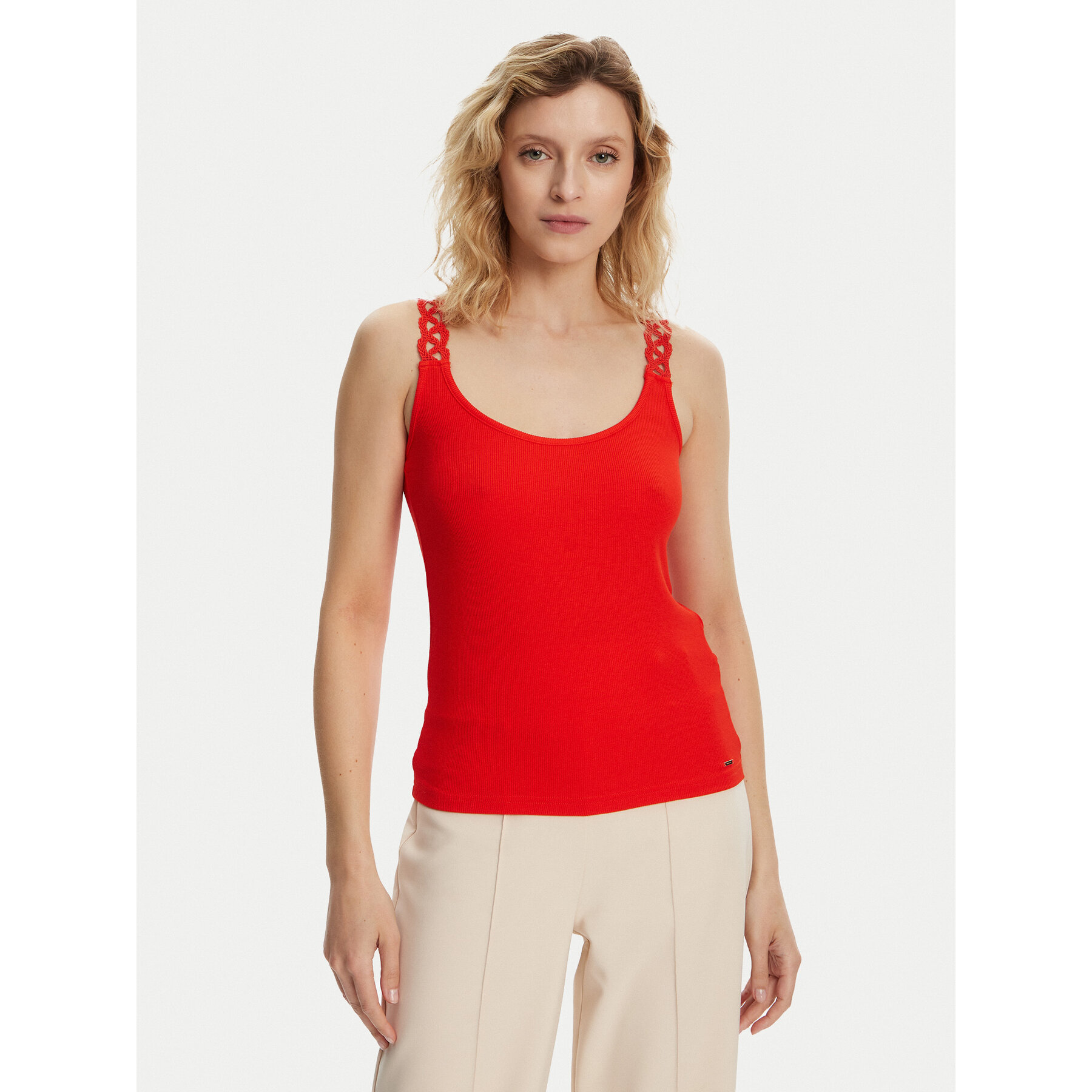 Morgan Τοπ 251-DOUBI Κόκκινο Slim Fit