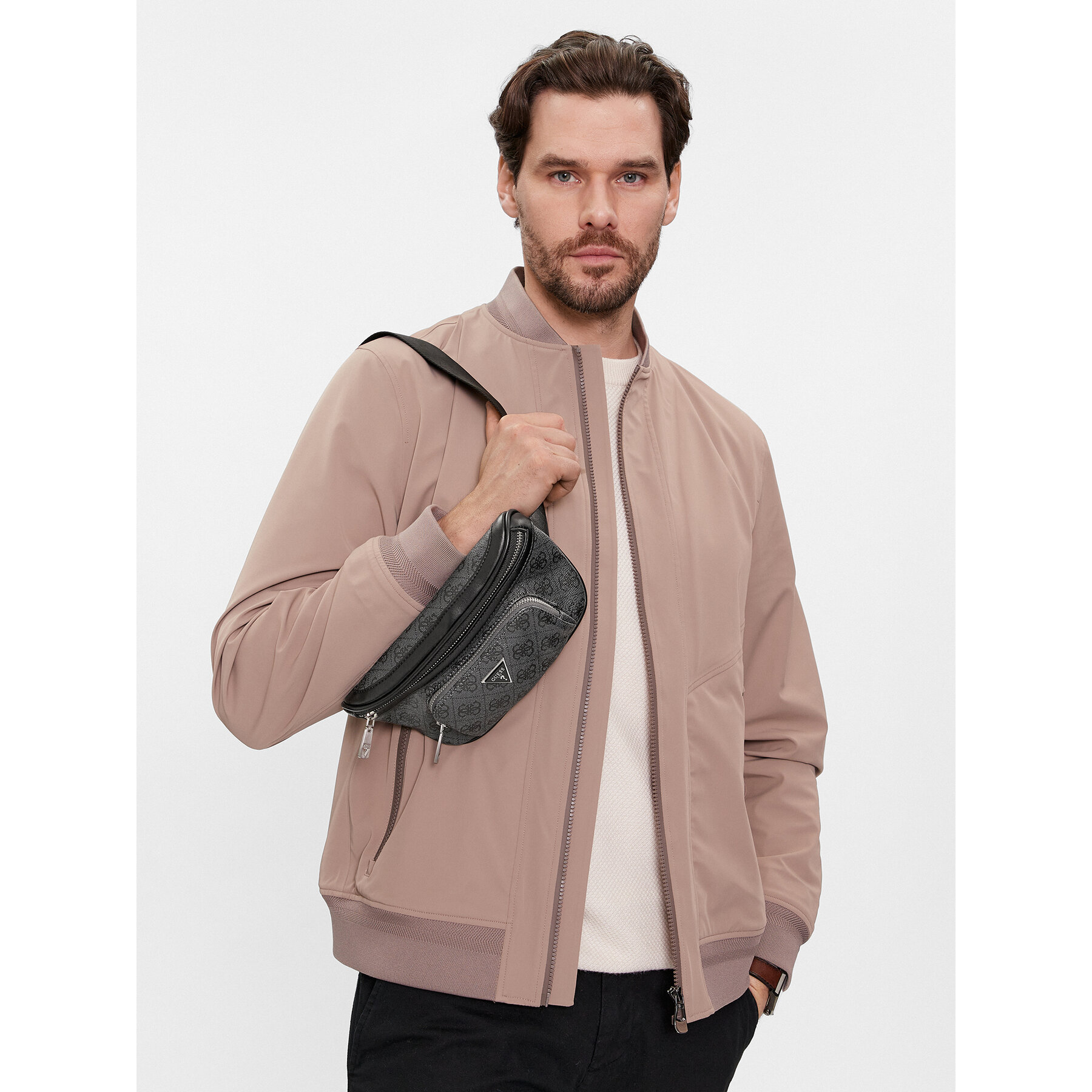 Borsetă Guess Vezzola Smart HMEVZL P3231 Negru