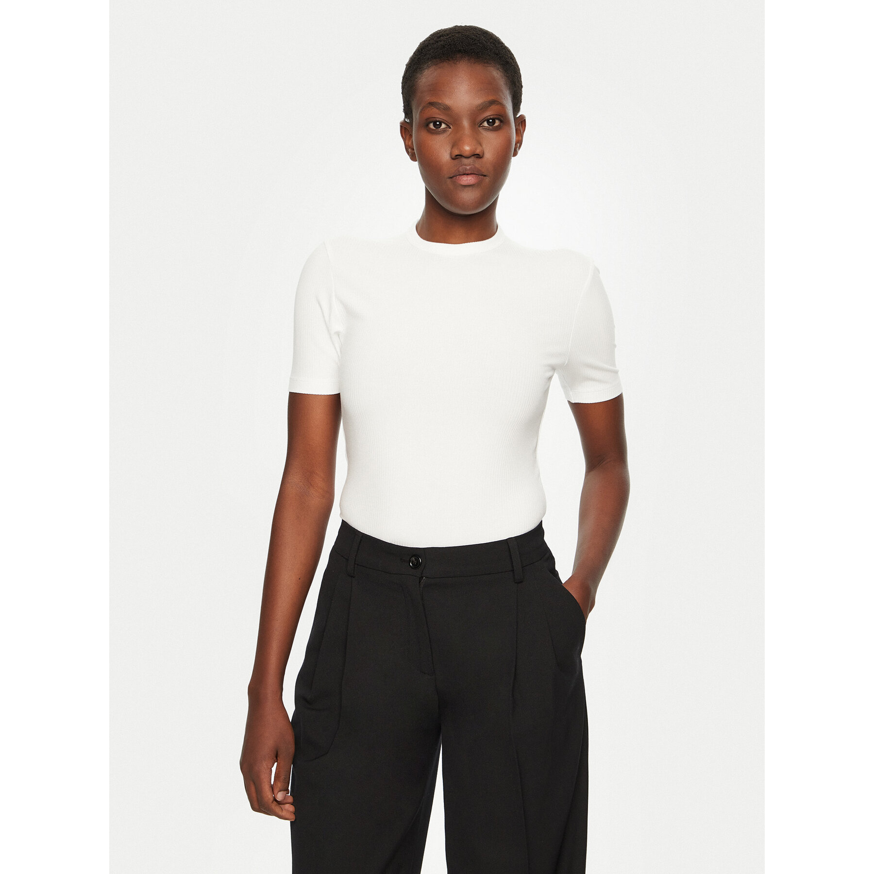 Calvin Klein T-Shirt K20K208052 Weiß Slim Fit