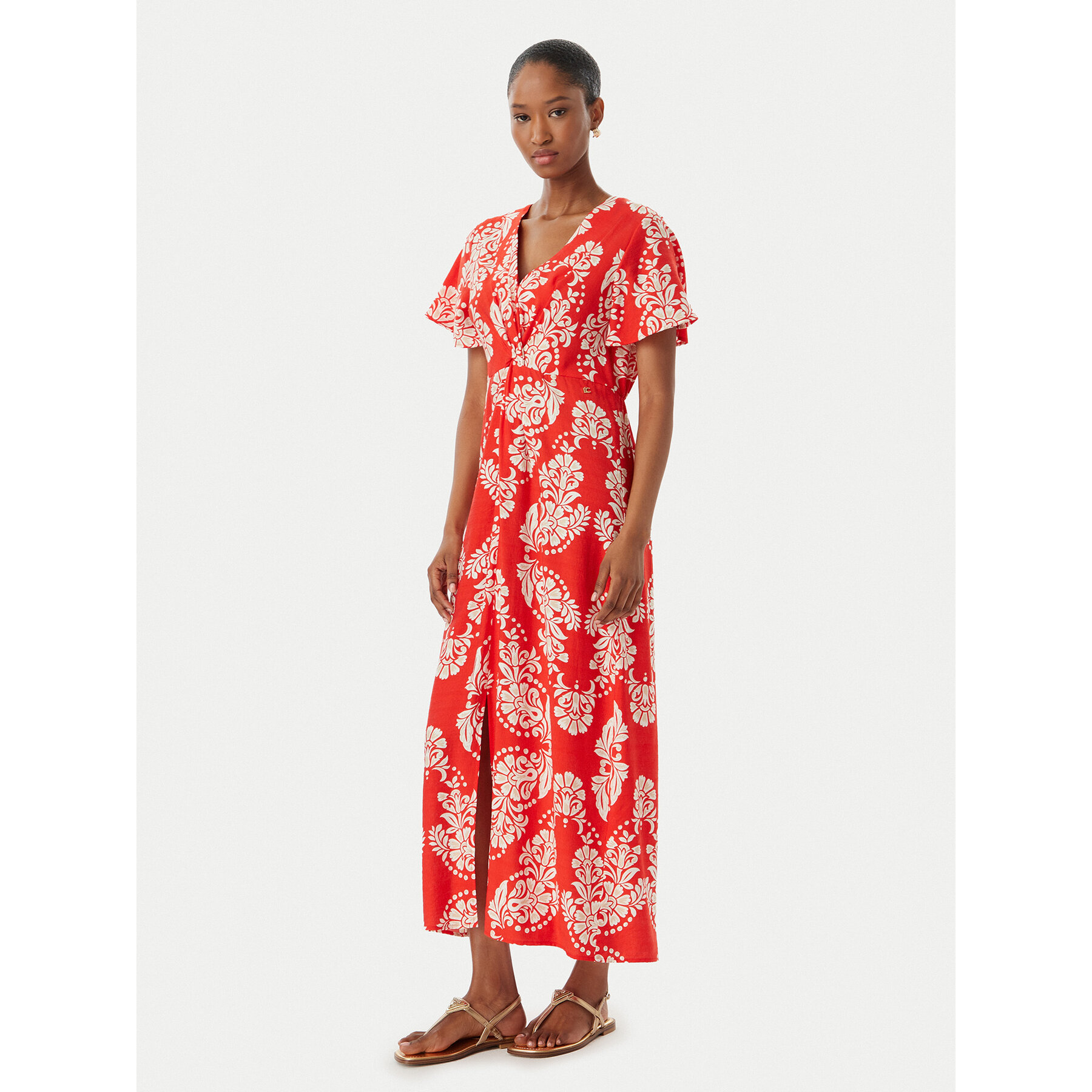 LOLA CASADEMUNT Sommerkleid LS2616137 Hellrot Regular Fit