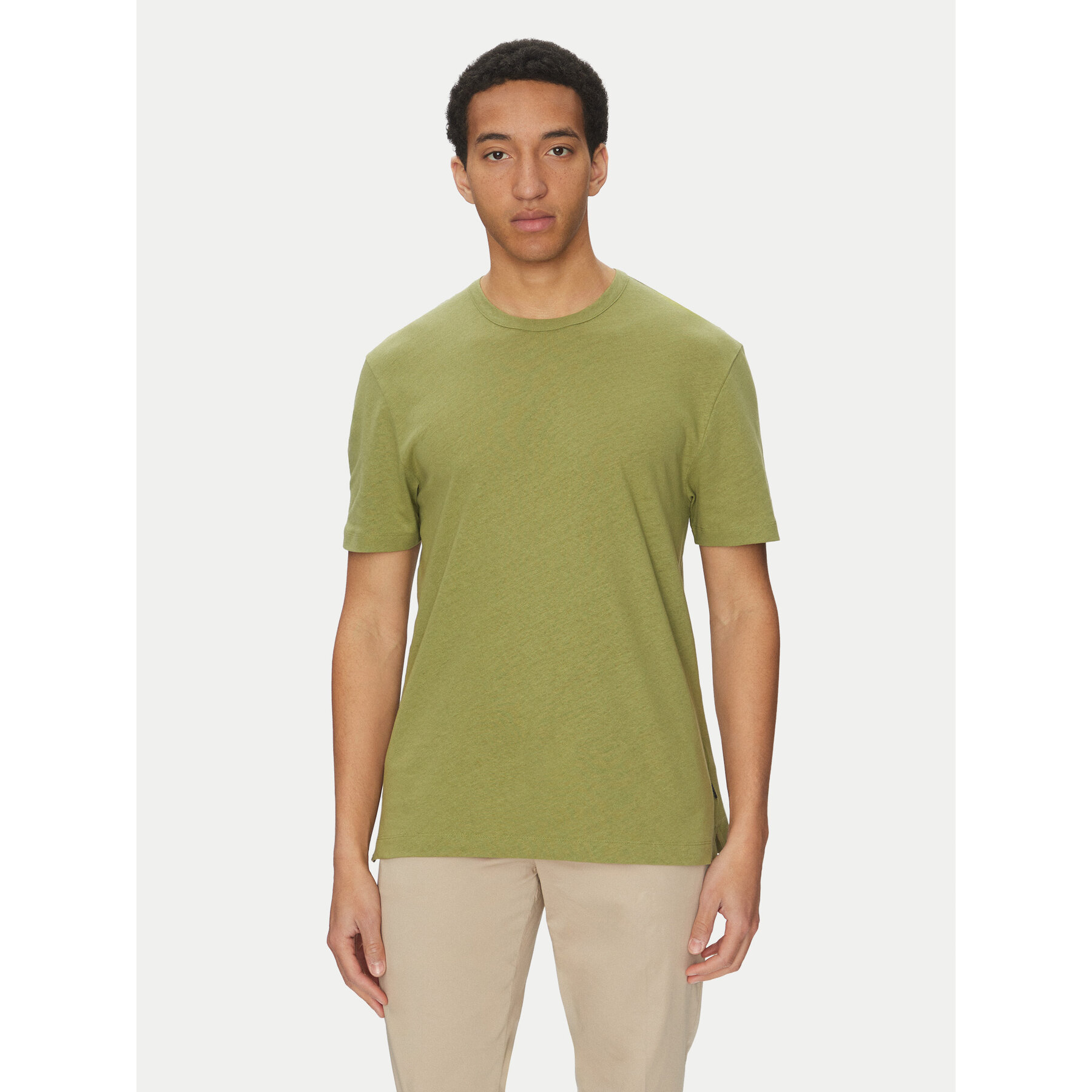 BOSS Póló H-Taut 28 50537498 Zöld Regular Fit