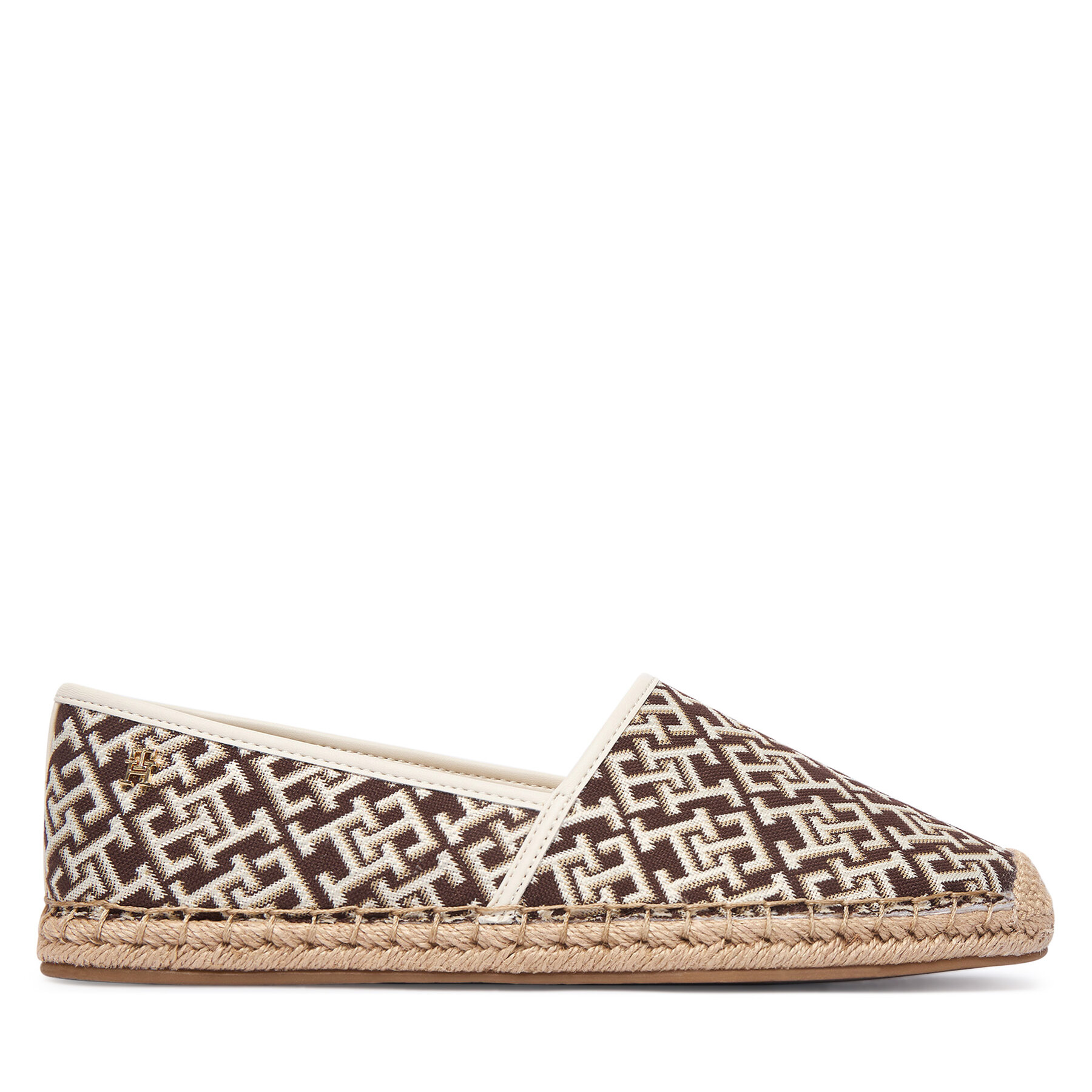 Espadrile Tommy Hilfiger Th Monogram Jacquard FW0FW09501 Rjava