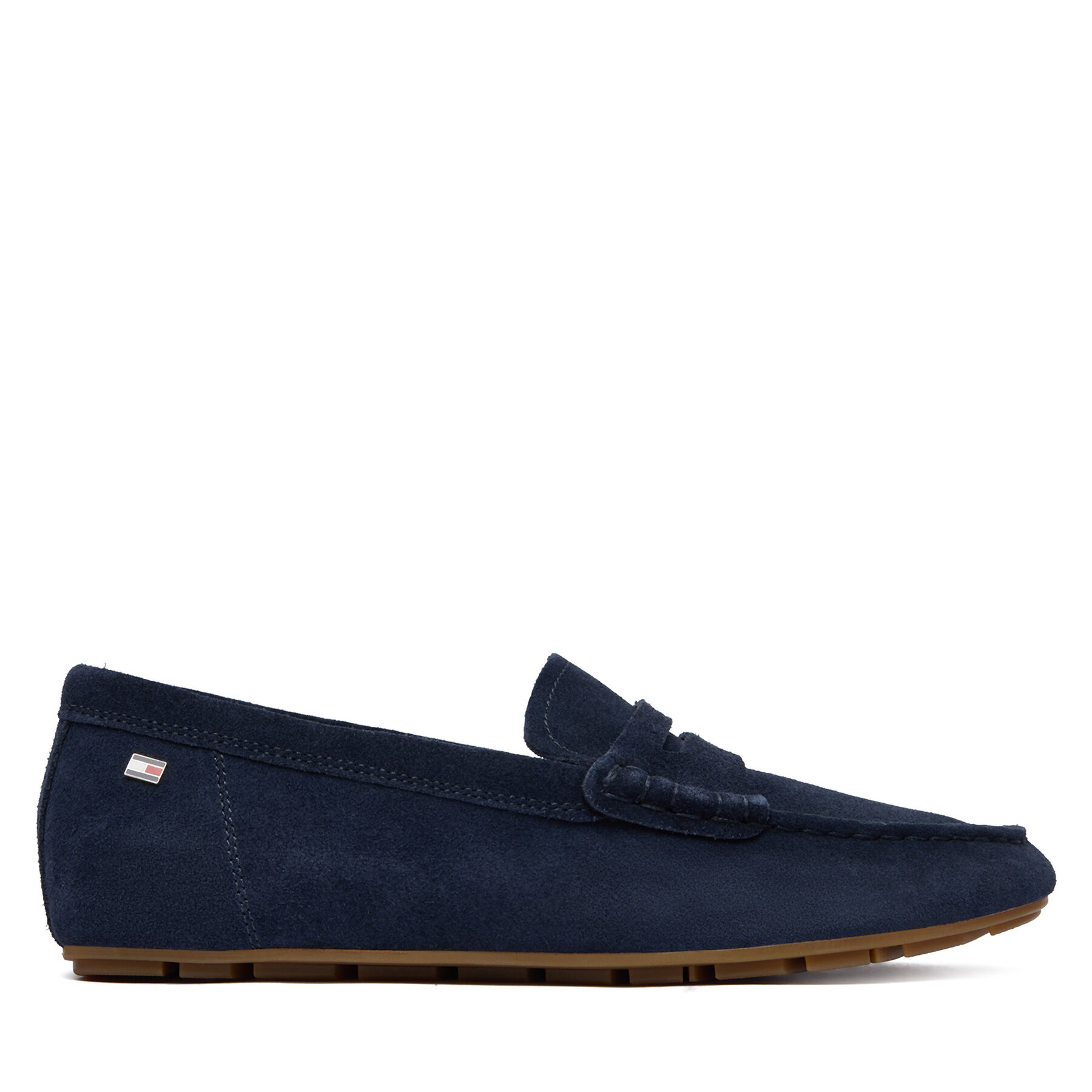 Мокасини Tommy Hilfiger Flag Soft Suede Driver Loafer FW0FW08558 Тъмносин