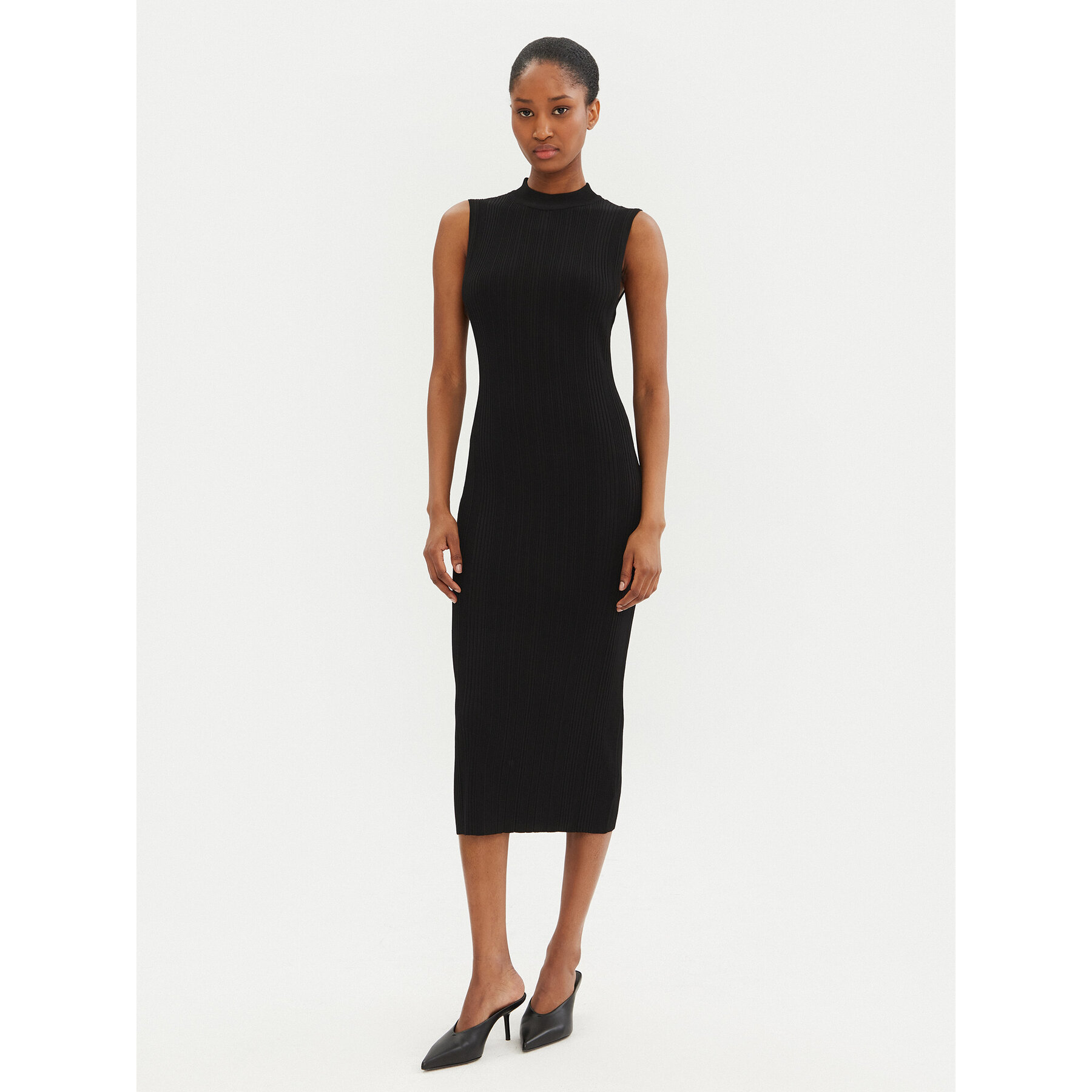 MICHAEL Michael Kors Strickkleid MR582UN33D Schwarz Slim Fit