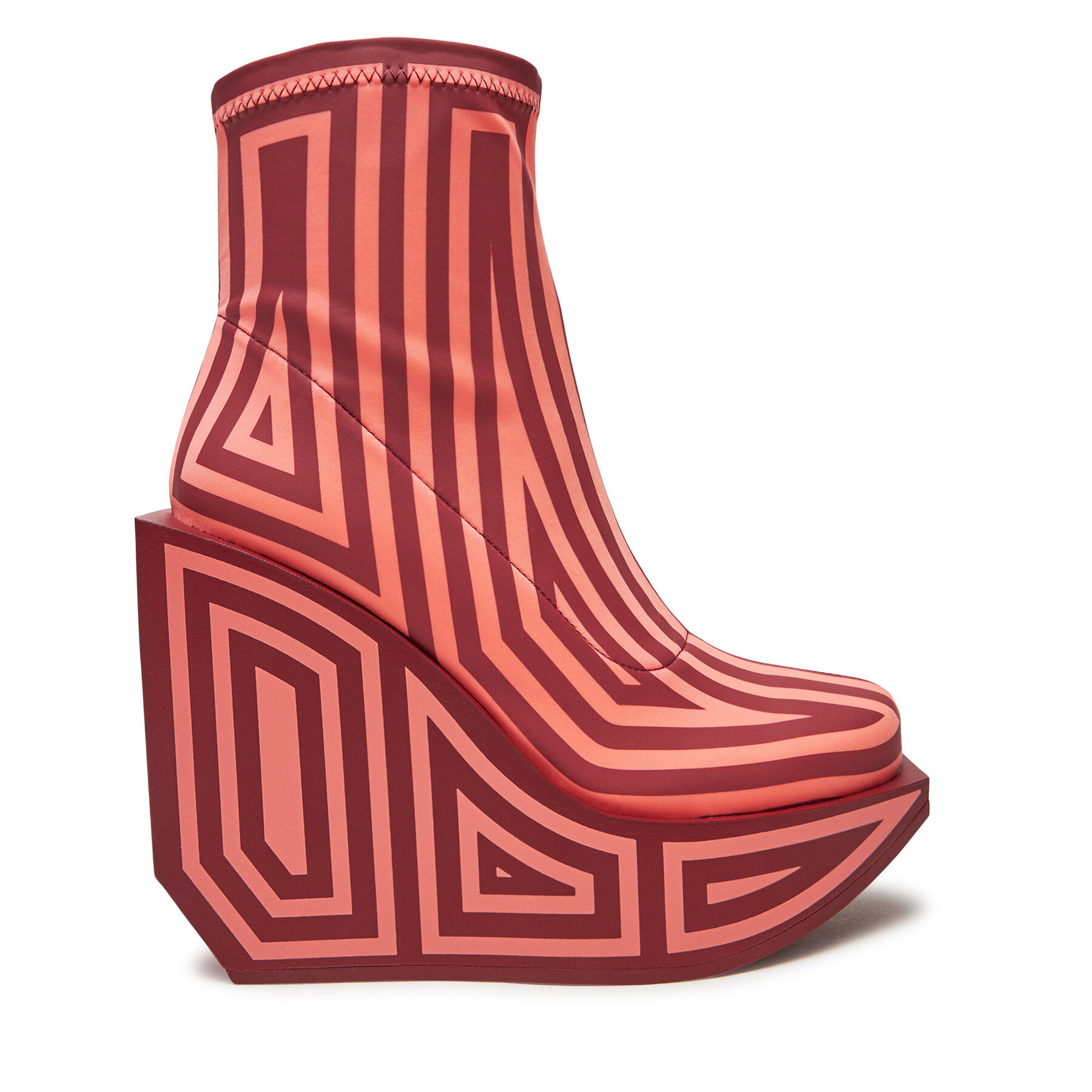 Botines United Nude Wa Bootie Hi 1087983182 Rojo
