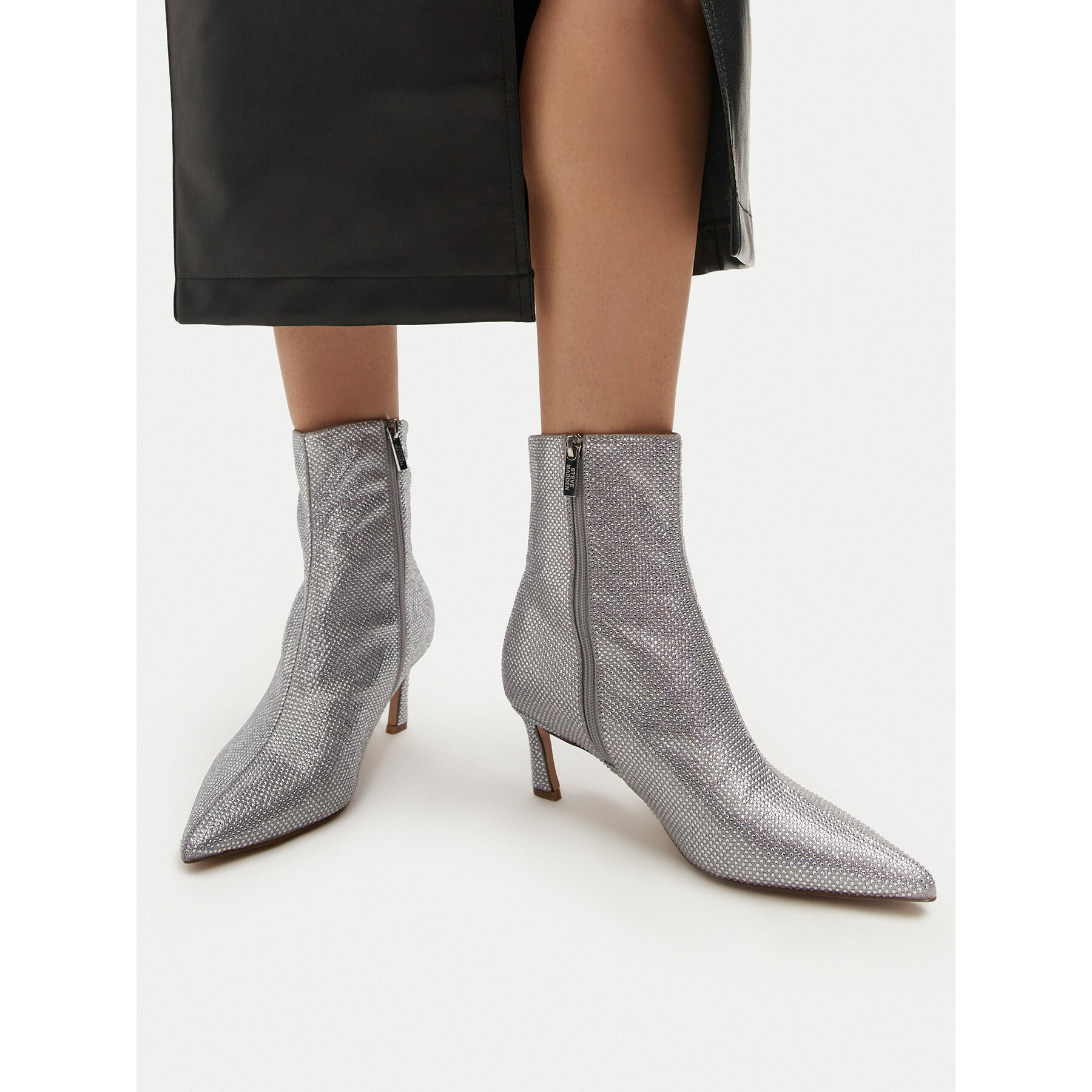 Členková obuv Steve Madden Lulah-R SM11003281 Strieborná