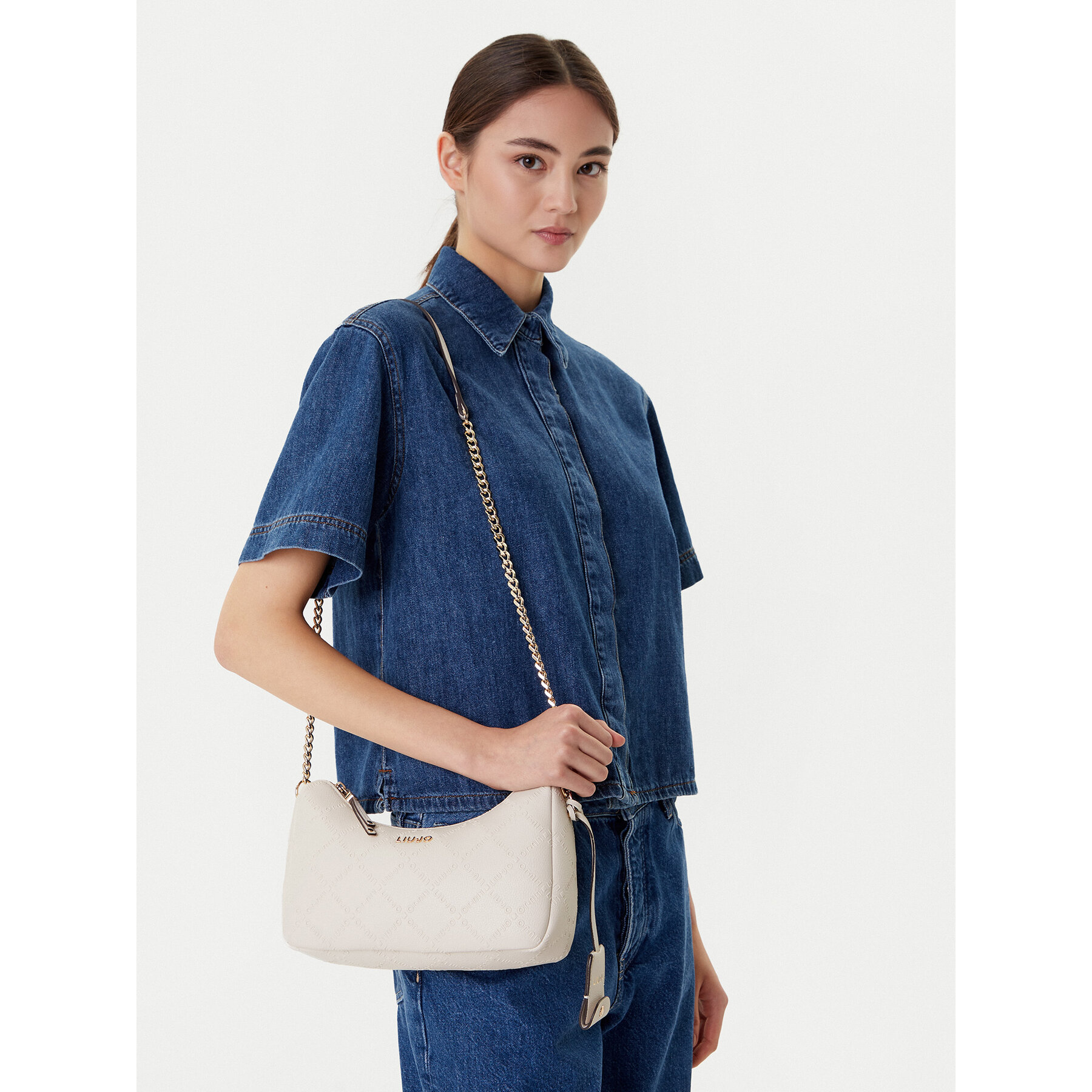 Ročna torba Liu Jo Ecs S Hobo AF5056 E0538 Kremna