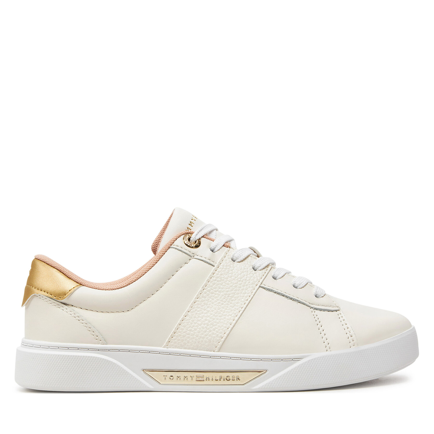Sneakers Tommy Hilfiger Chic Panel Court Sneaker FW0FW07998 Écru