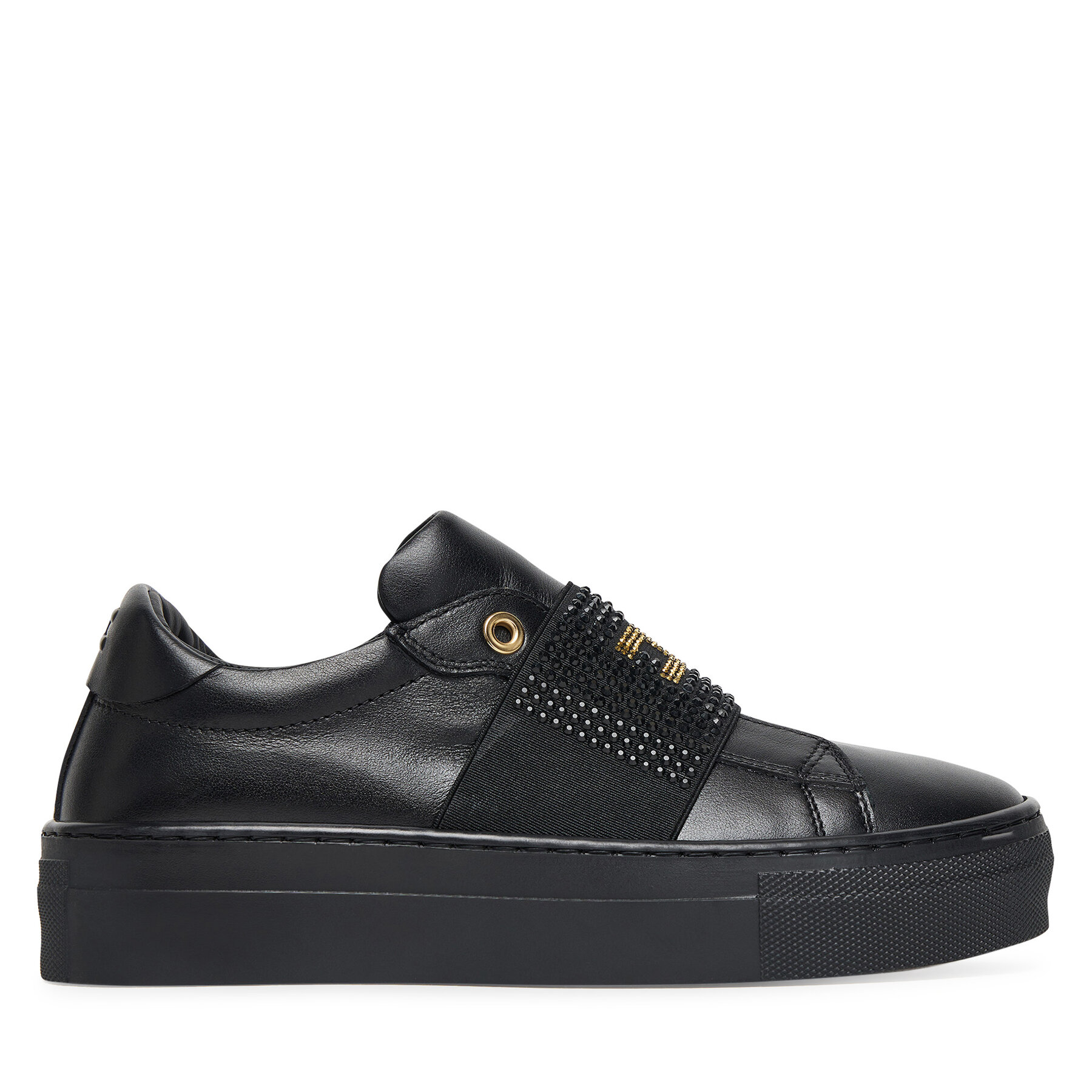 Sneakersy Elisabetta Franchi Low Cut Velcro F4A9-E0355-1251 S Černá