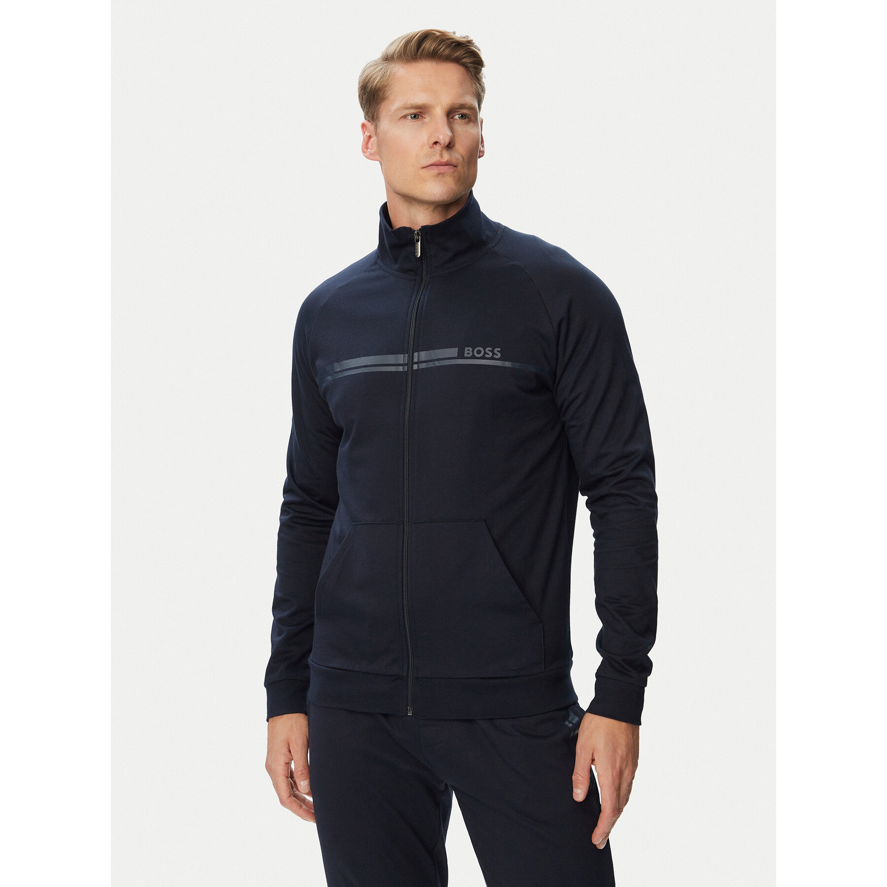 BOSS Sweatshirt Authentic Jacket Z 50554779 Dunkelblau Regular Fit