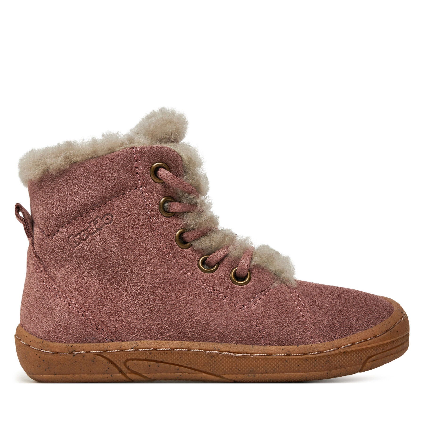 Šnurovacia obuv Froddo Minni Suede Laces G2110140 S Ružová
