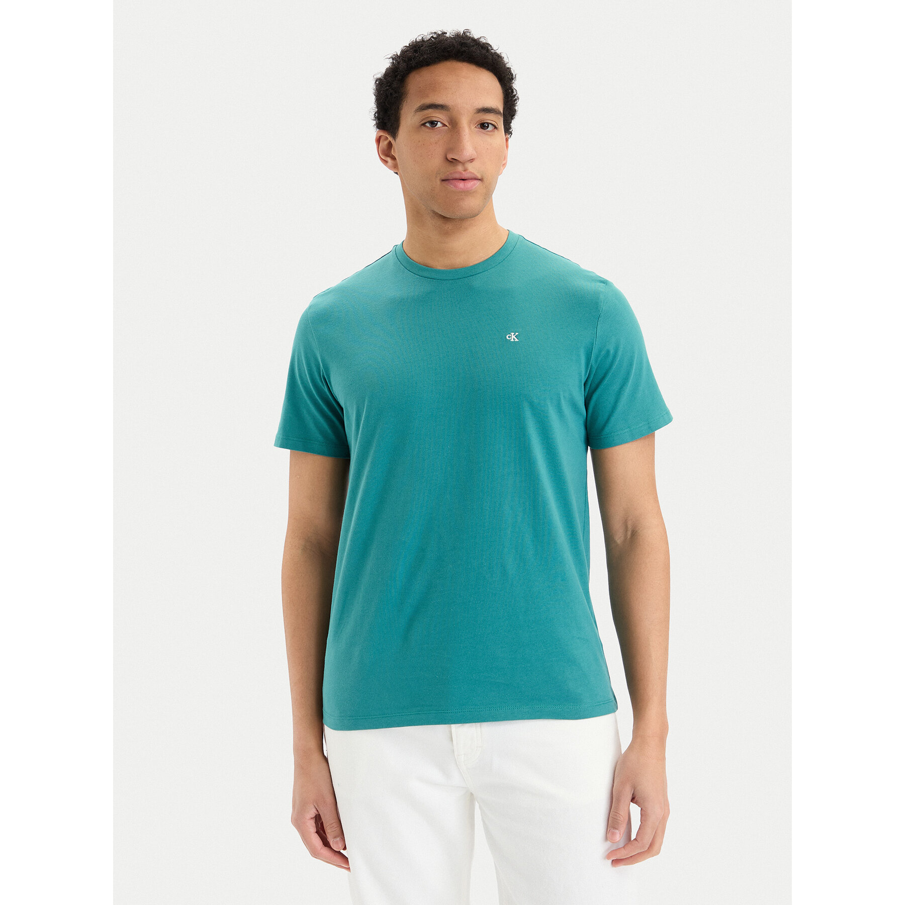 Calvin Klein Jeans T-Shirt LV14RD254G Türkisfarben Regular Fit