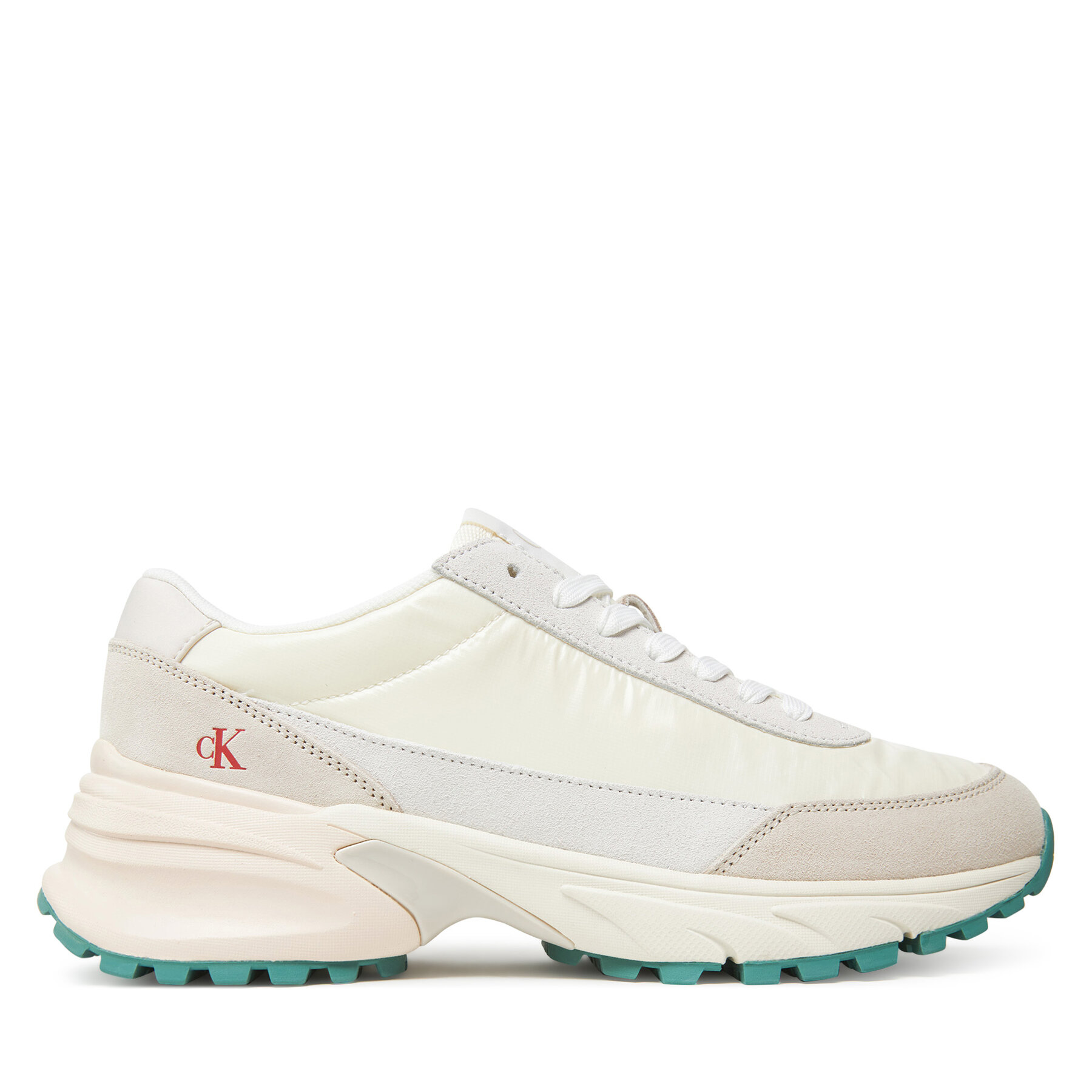 Snīkeri Calvin Klein Jeans Hike Runner Mg Nylon Perl YW0YW01963 Écru