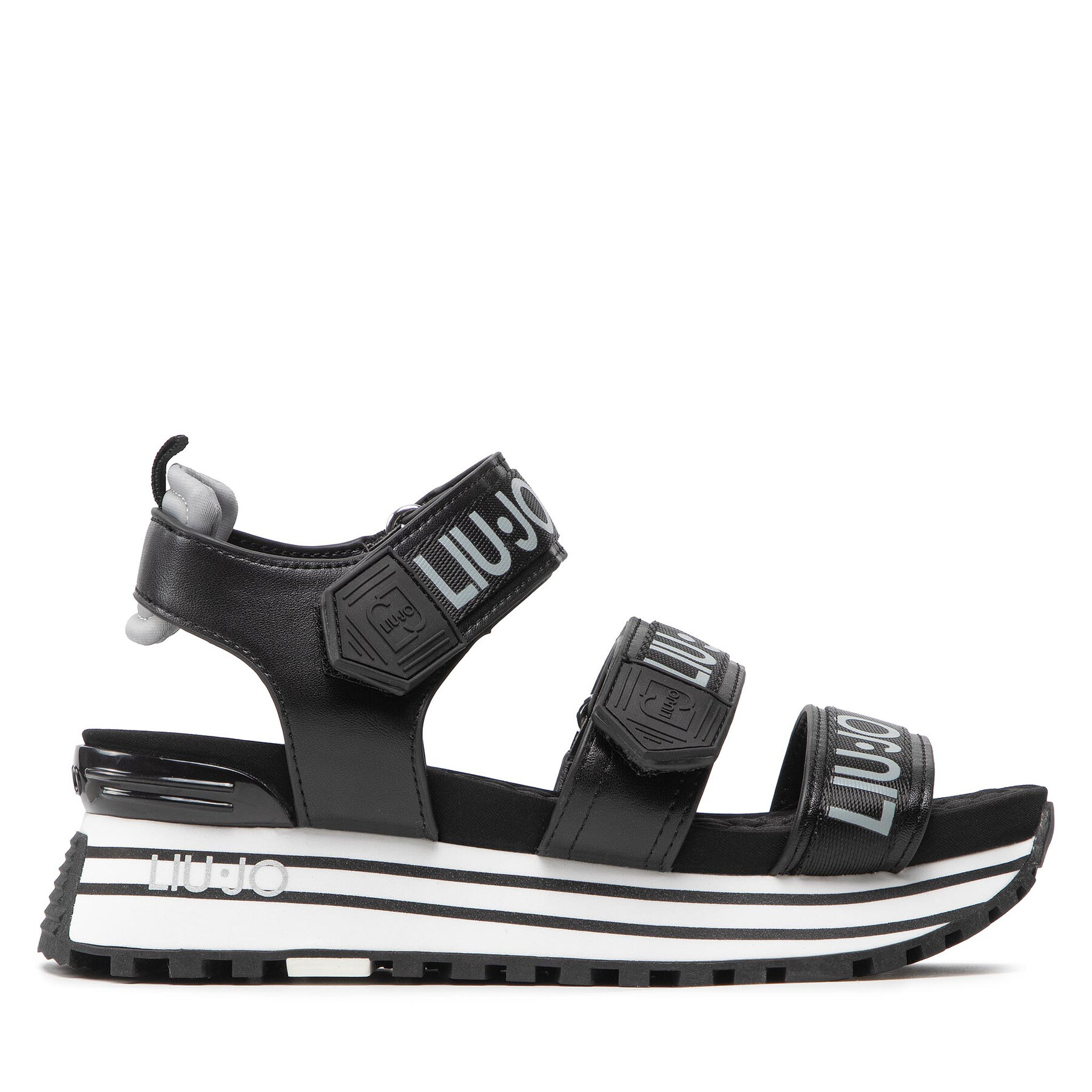 Sandalias Liu Jo Maxi Wonder Printed Sandal 7 BA2145 TX121 Negro