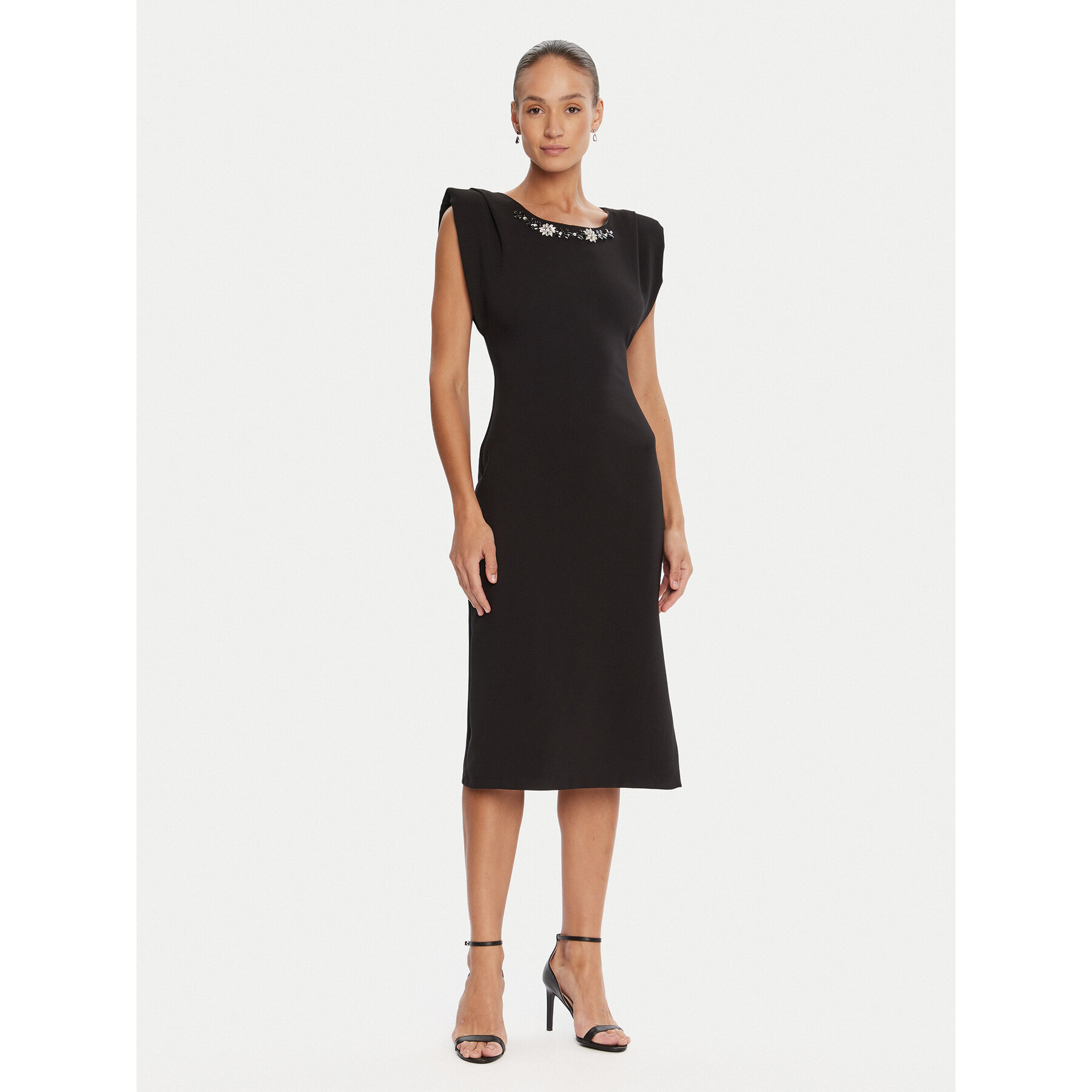 Rinascimento Coctailkleid CFC0020043002 Schwarz Slim Fit