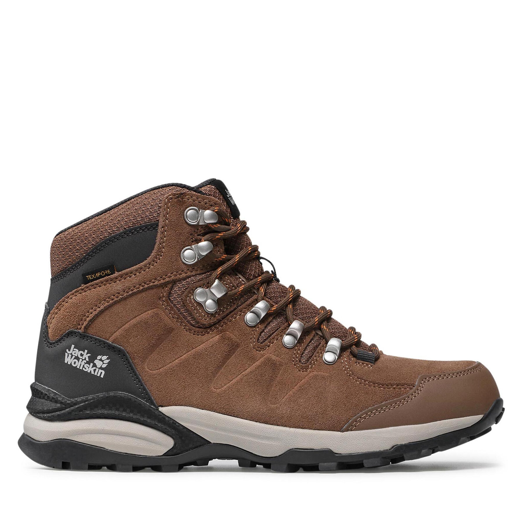Női Bakancs Jack Wolfskin, Méret: 37, Barna, Refugio Texapore Mid W 4050871