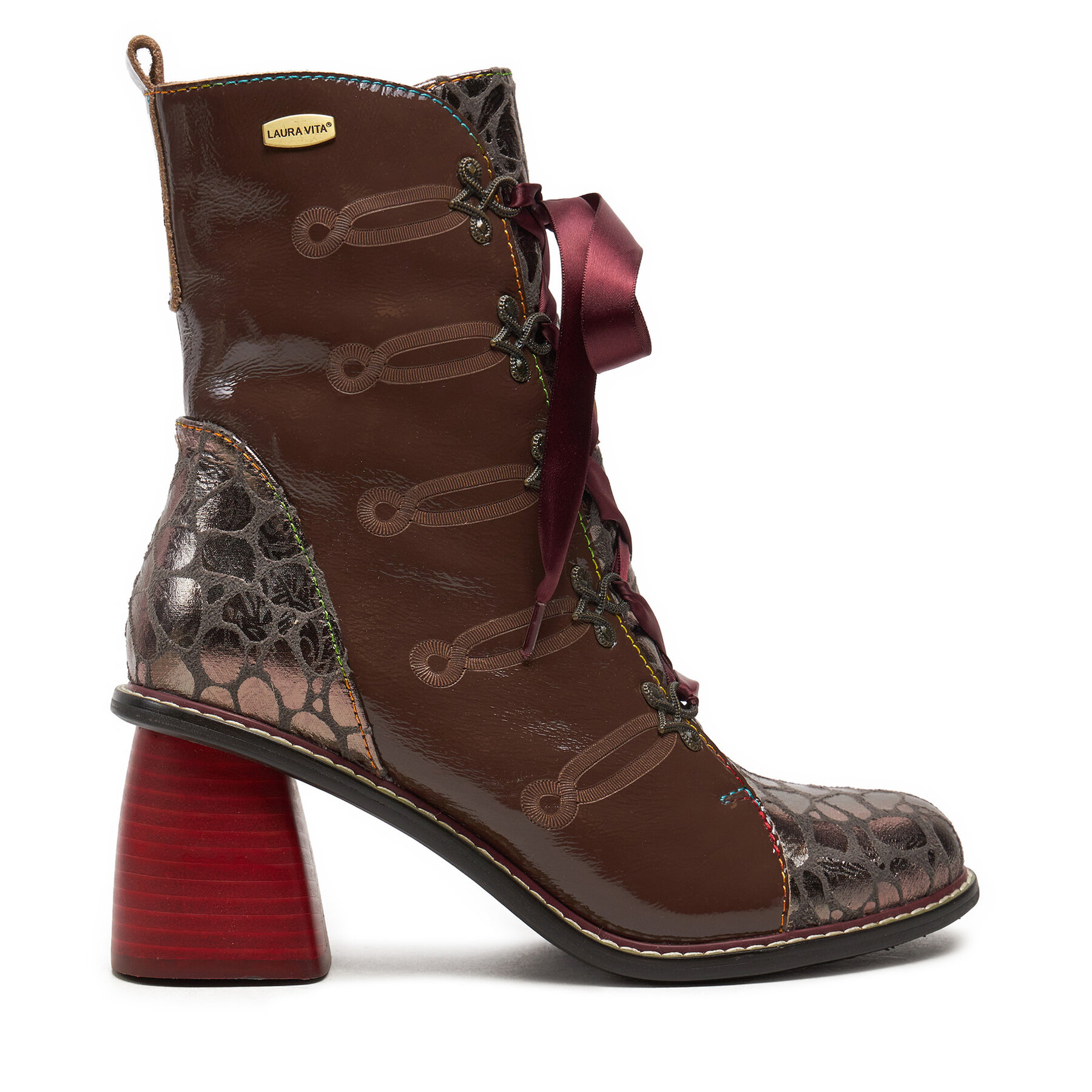 Botines Laura Vita Evcao 311 Marrón