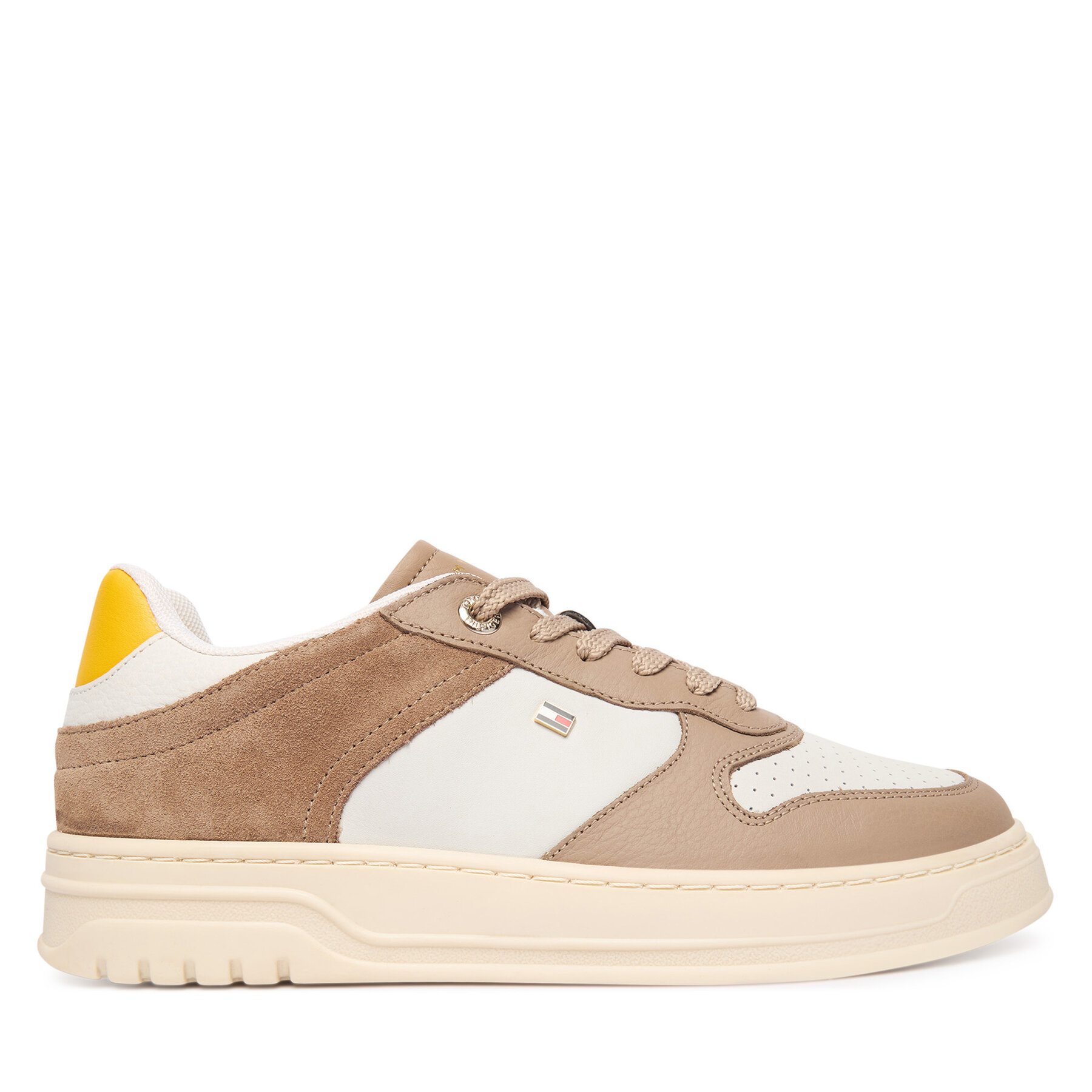 Сникърси Tommy Hilfiger Th Sporty Cupsole Tumbled Ltr FW0FW09024 Бежов